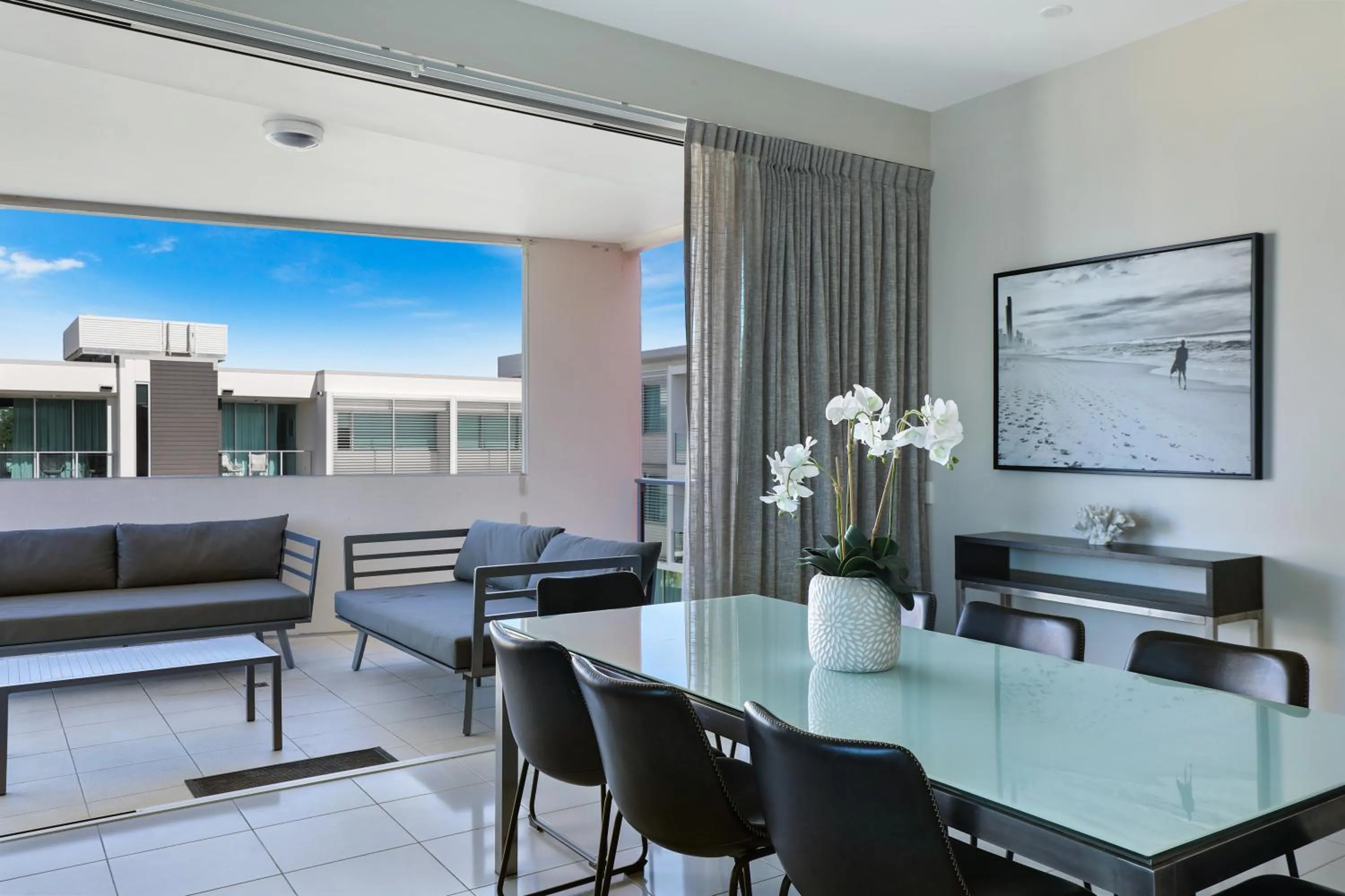 Dining area in Element on Coolum Beachfront Sunshine Coast
