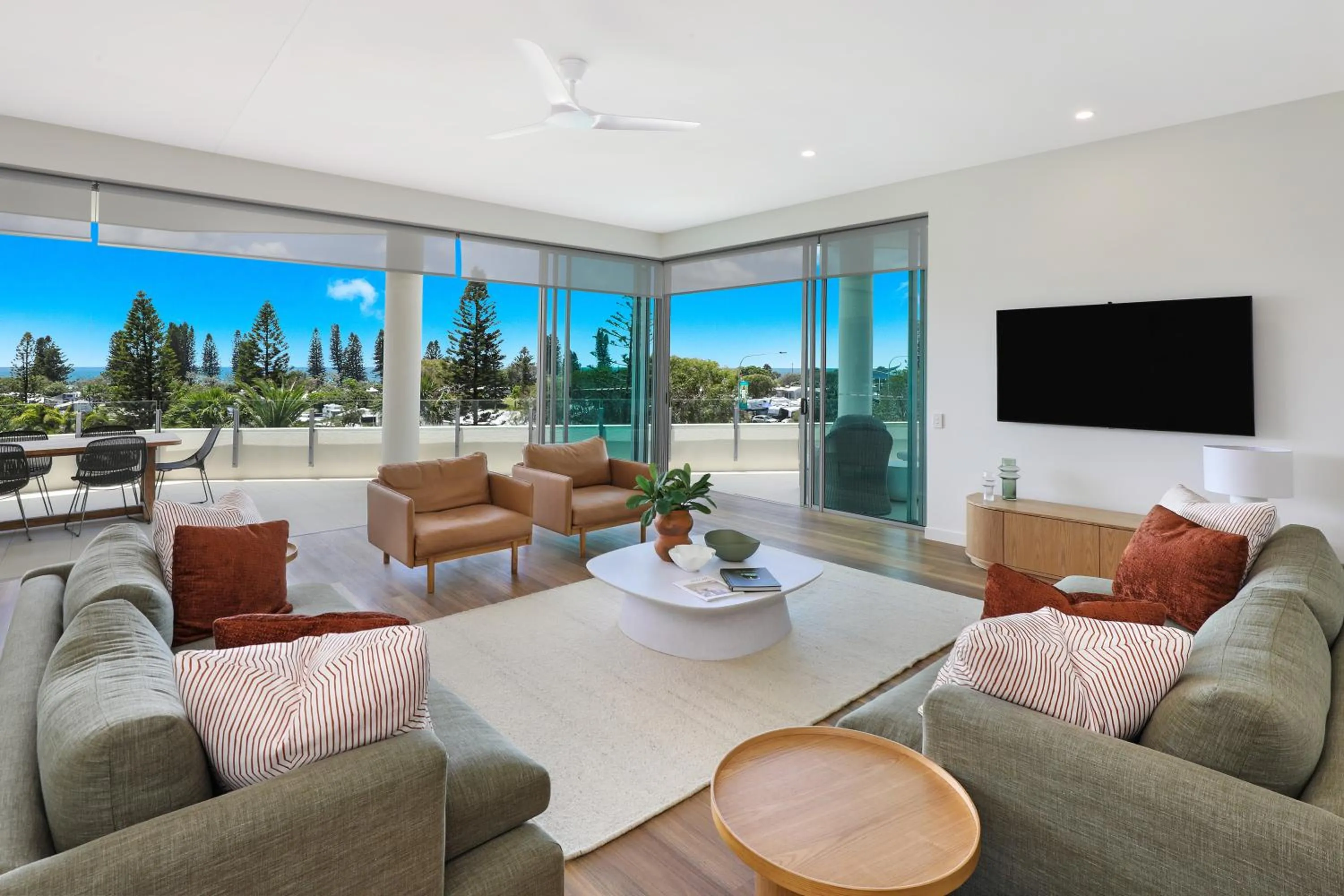 Communal lounge/ TV room in Element on Coolum Beachfront Sunshine Coast