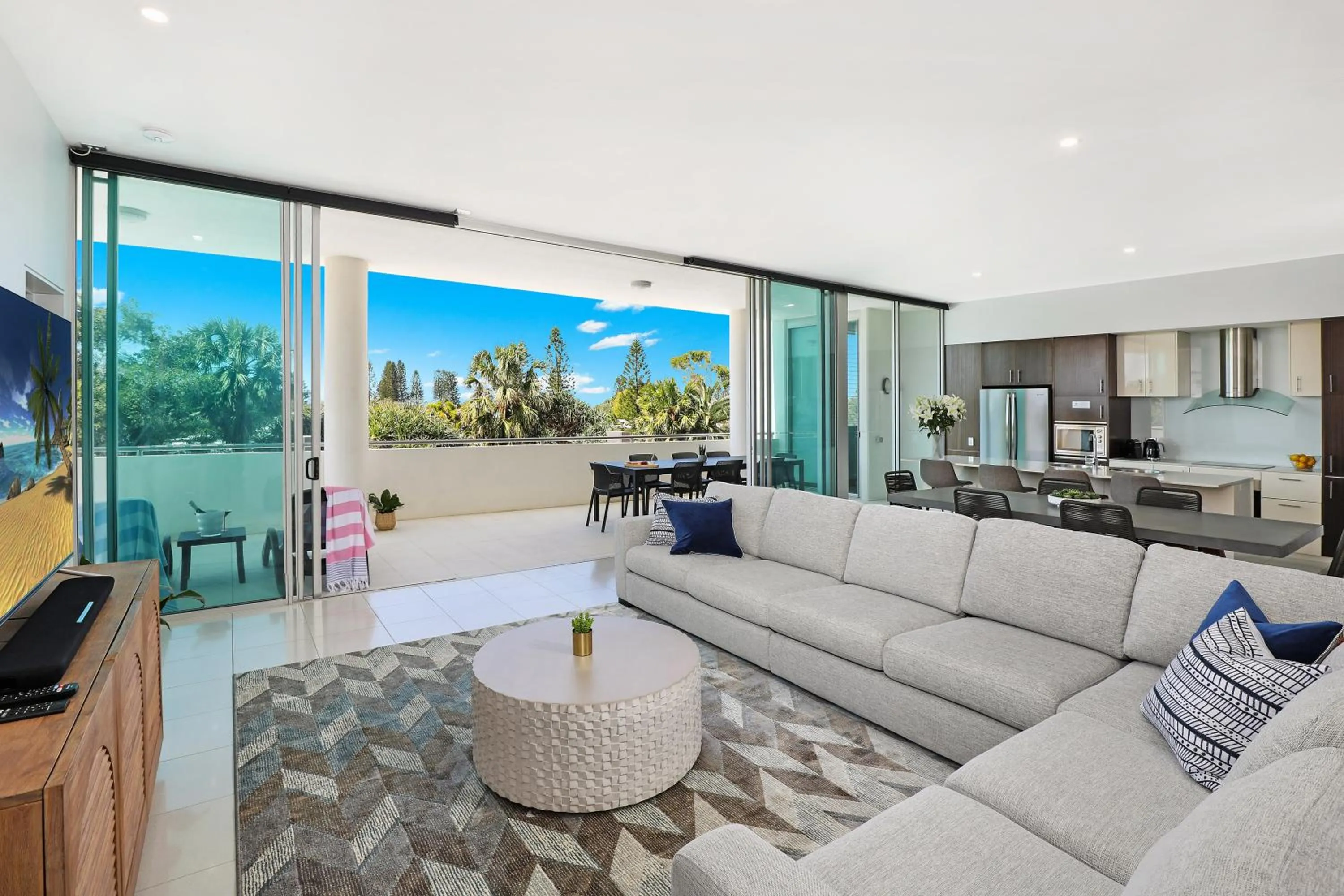 Living room in Element on Coolum Beachfront Sunshine Coast