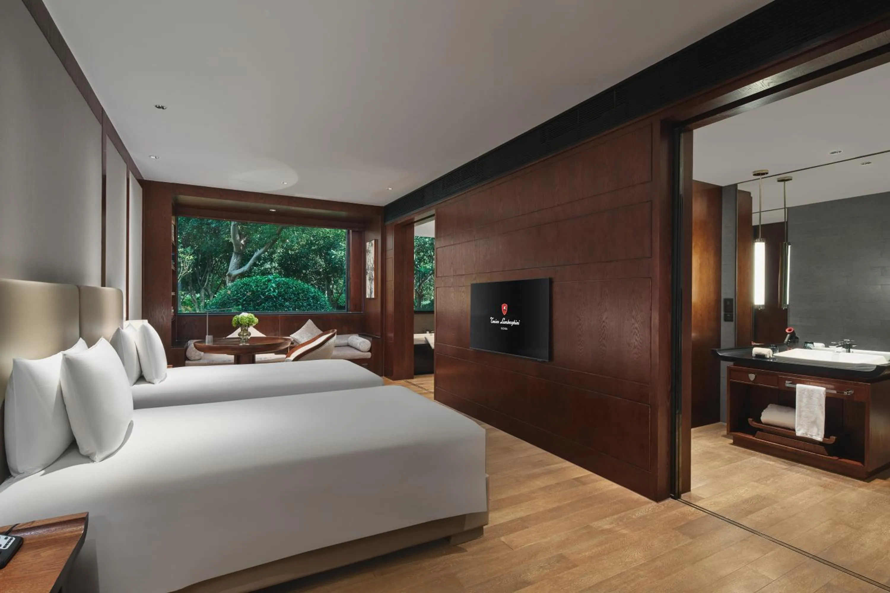 Bed in Tonino Lamborghini Hotel Suzhou