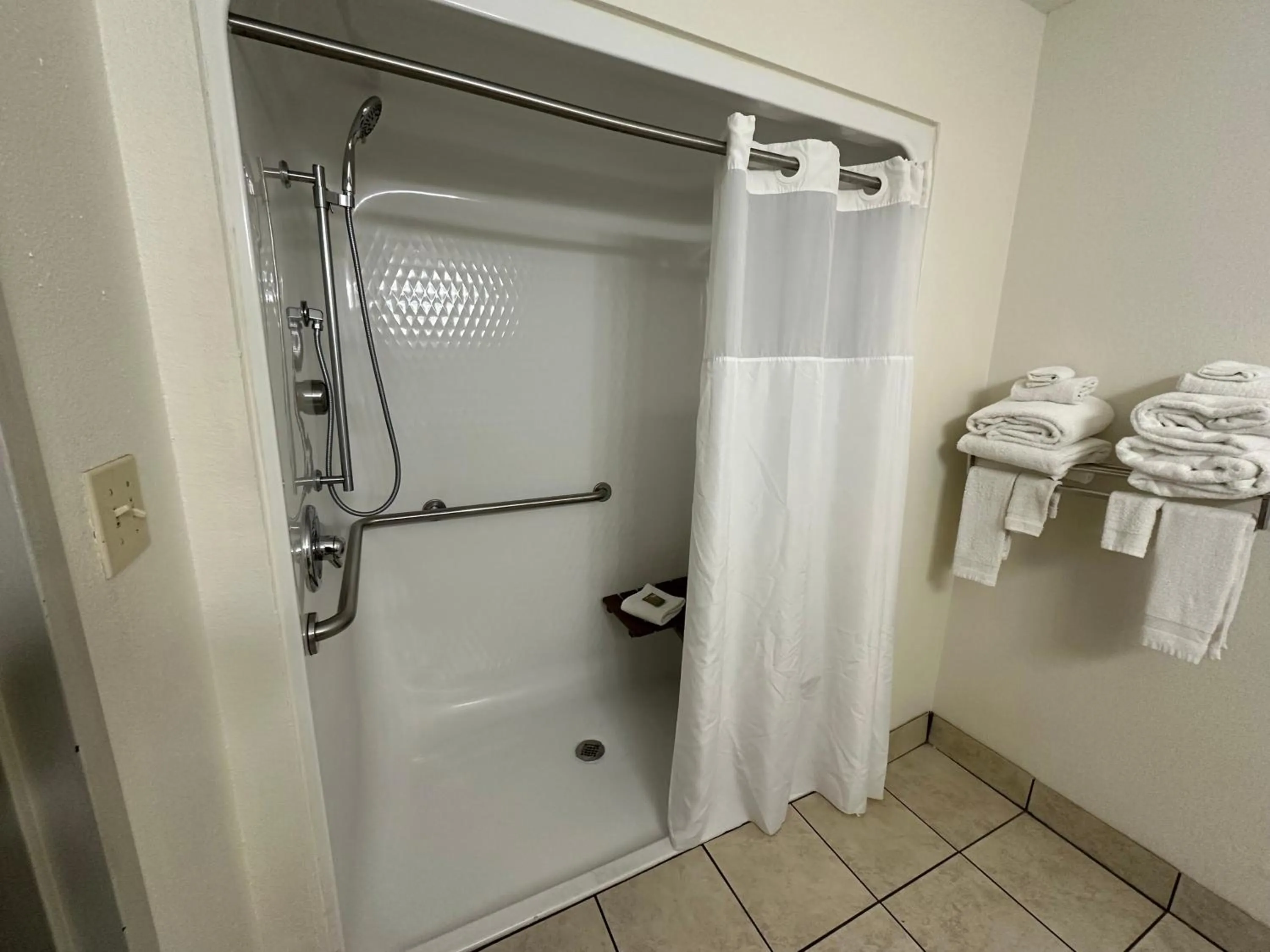 Shower in Country Inn & Suites by Radisson, Murrells Inlet, SC