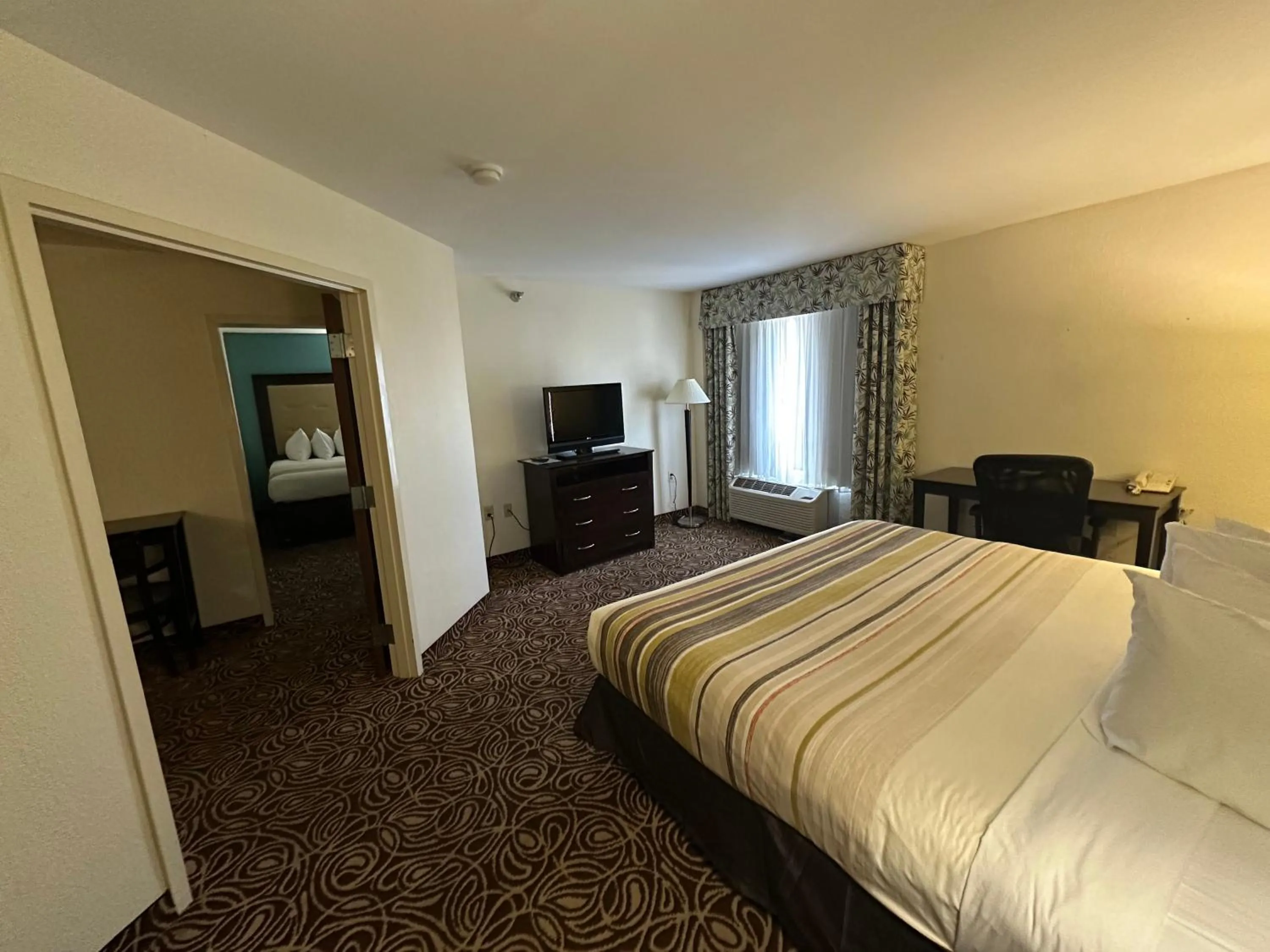 View (from property/room), Bed in Country Inn & Suites by Radisson, Murrells Inlet, SC