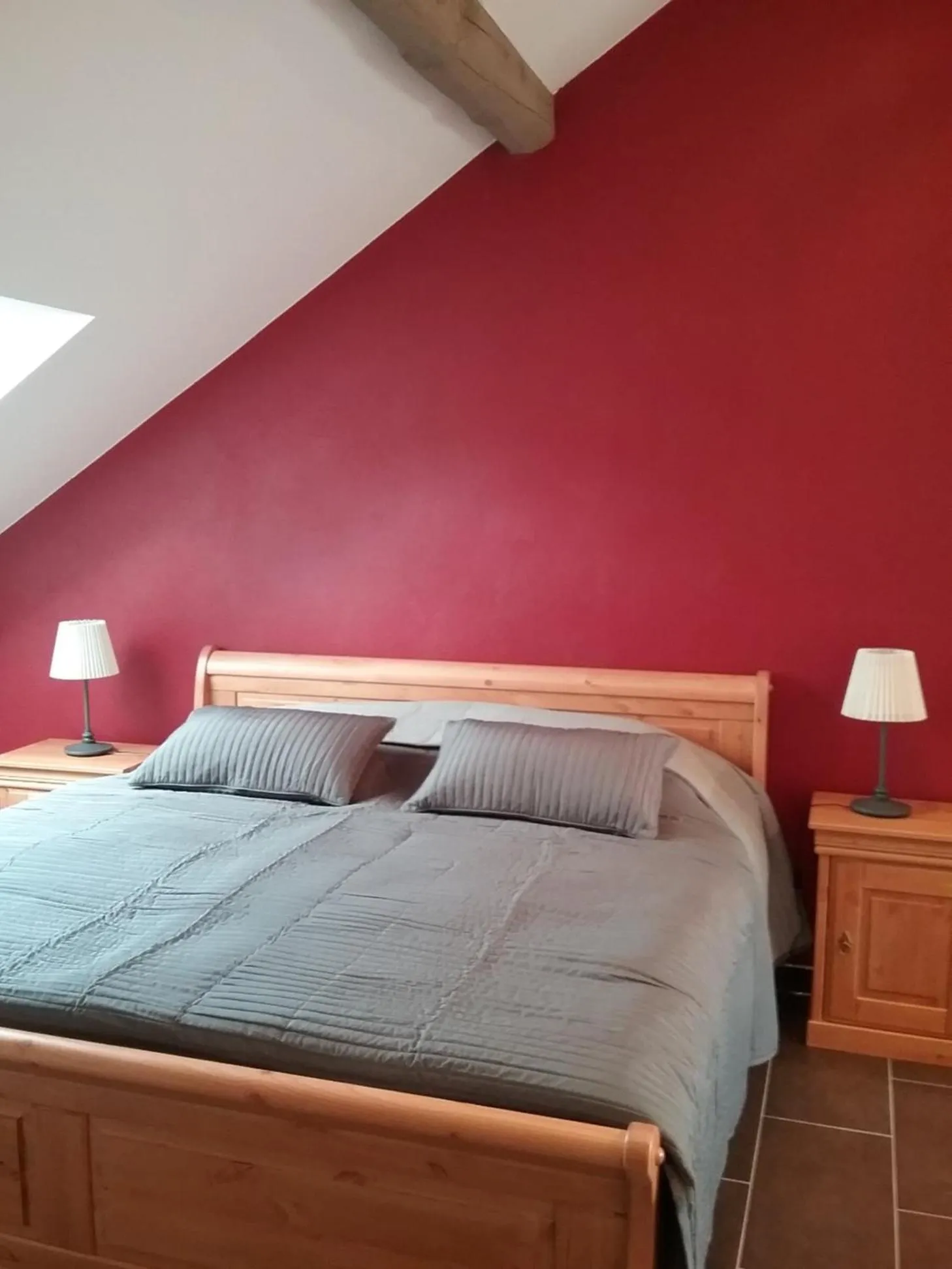 Bed in Landhaus Warndtwald Dependance