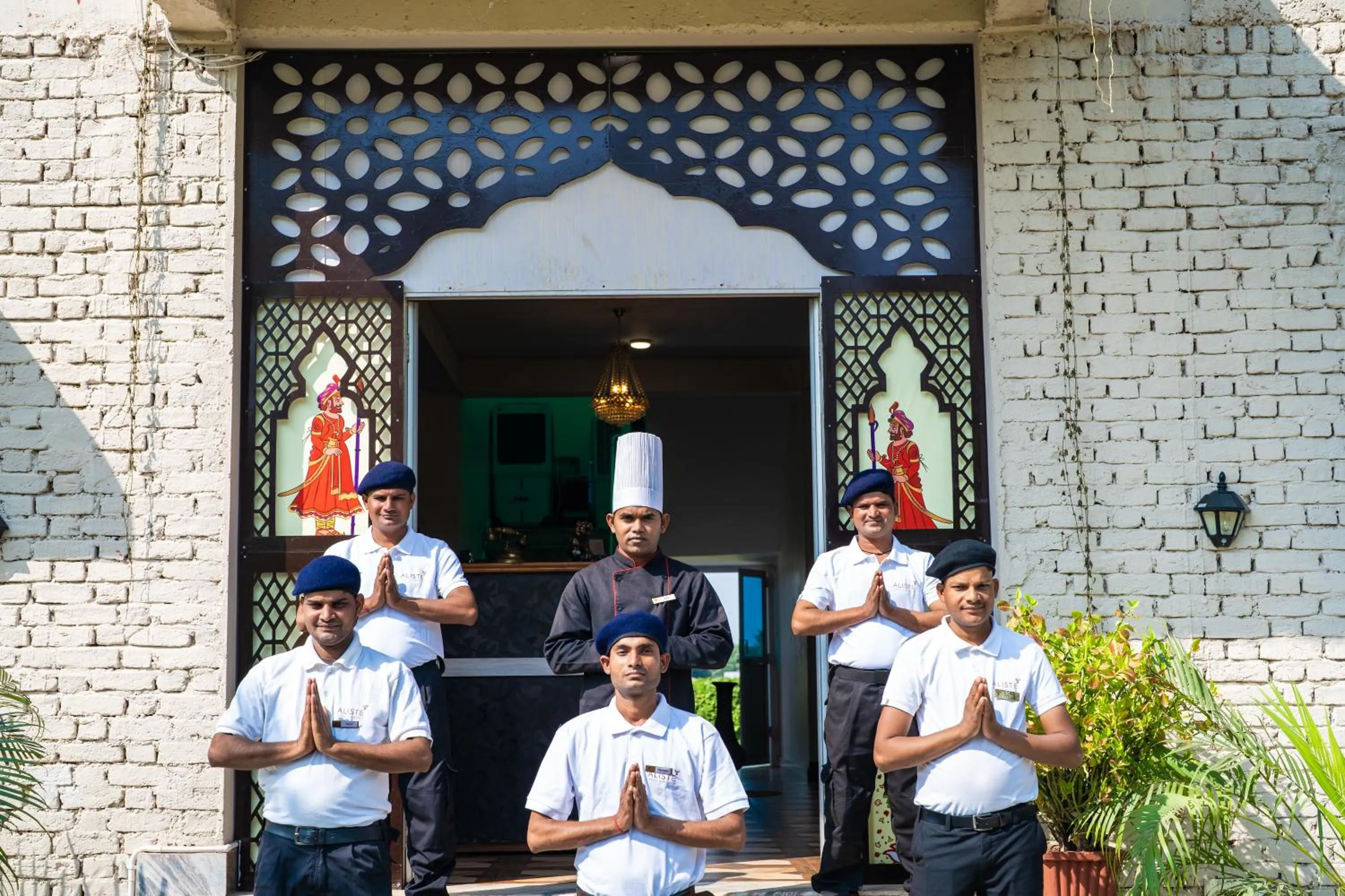 Facade/entrance in Paridhi Niwas, Ranthambore- near Tiger Safari Zones 1-5