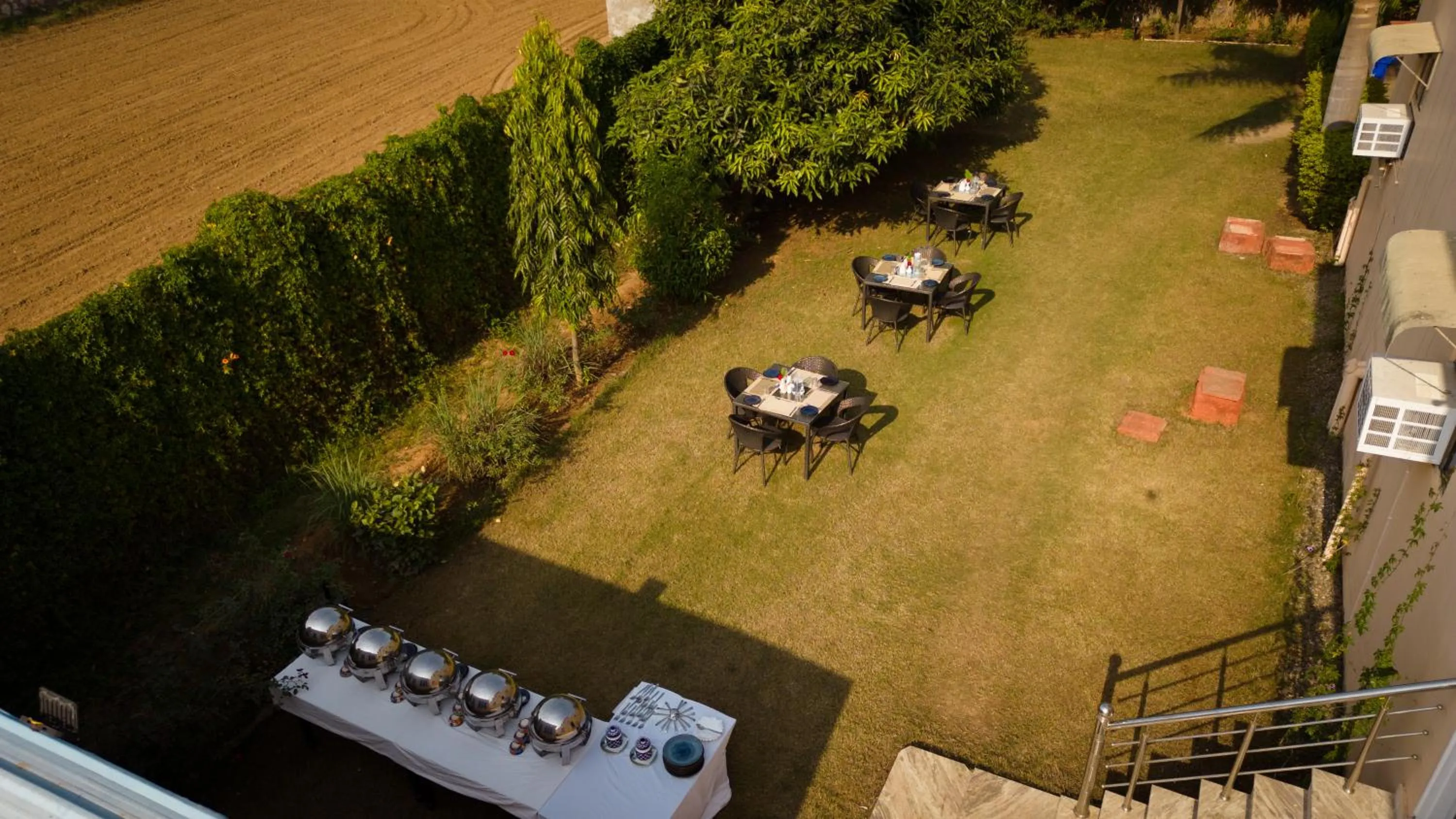 Dining area in Paridhi Niwas, Ranthambore- near Tiger Safari Zones 1-5