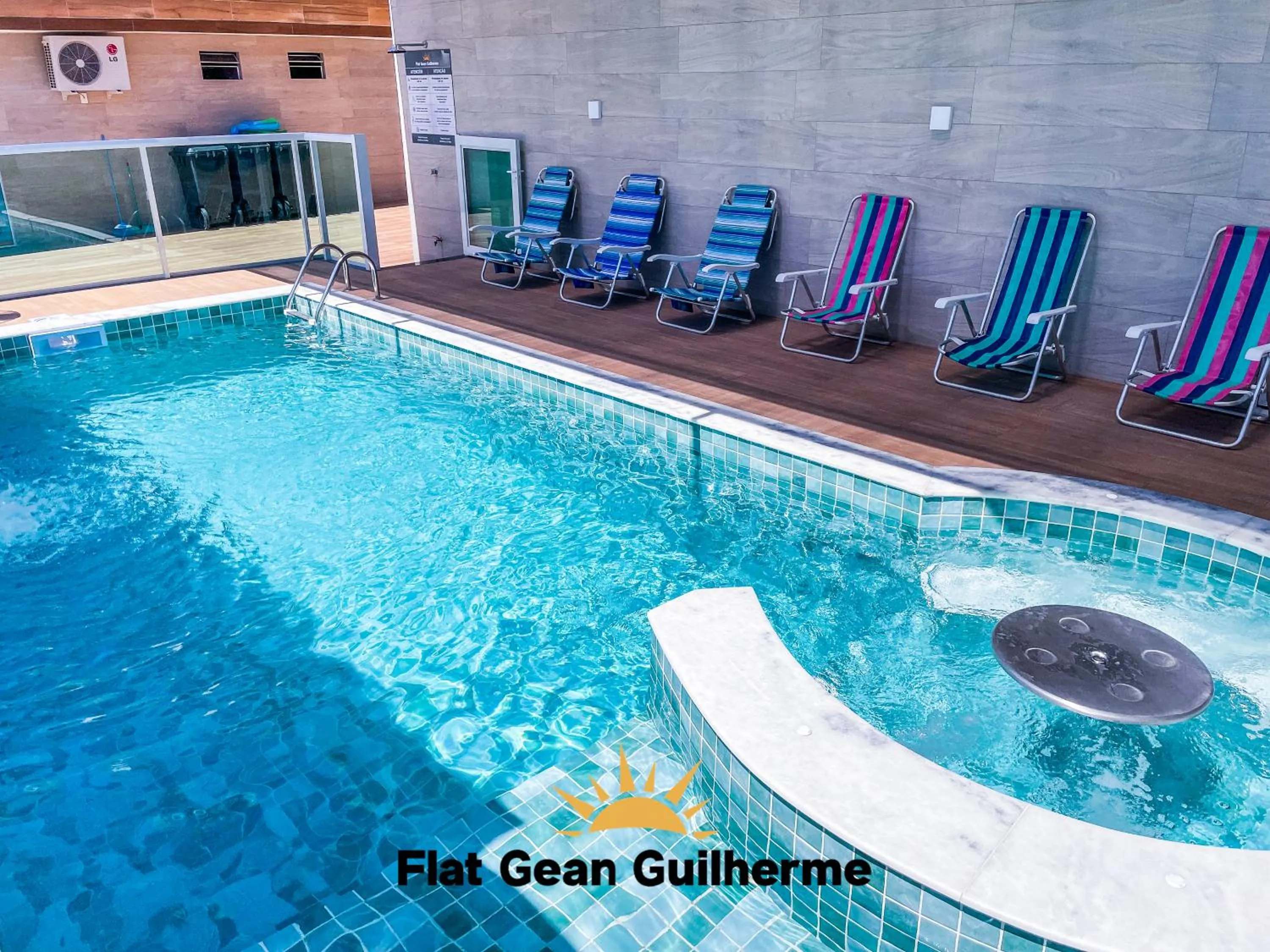 Pool view in Flat Gean Guilherme - Canasvieiras