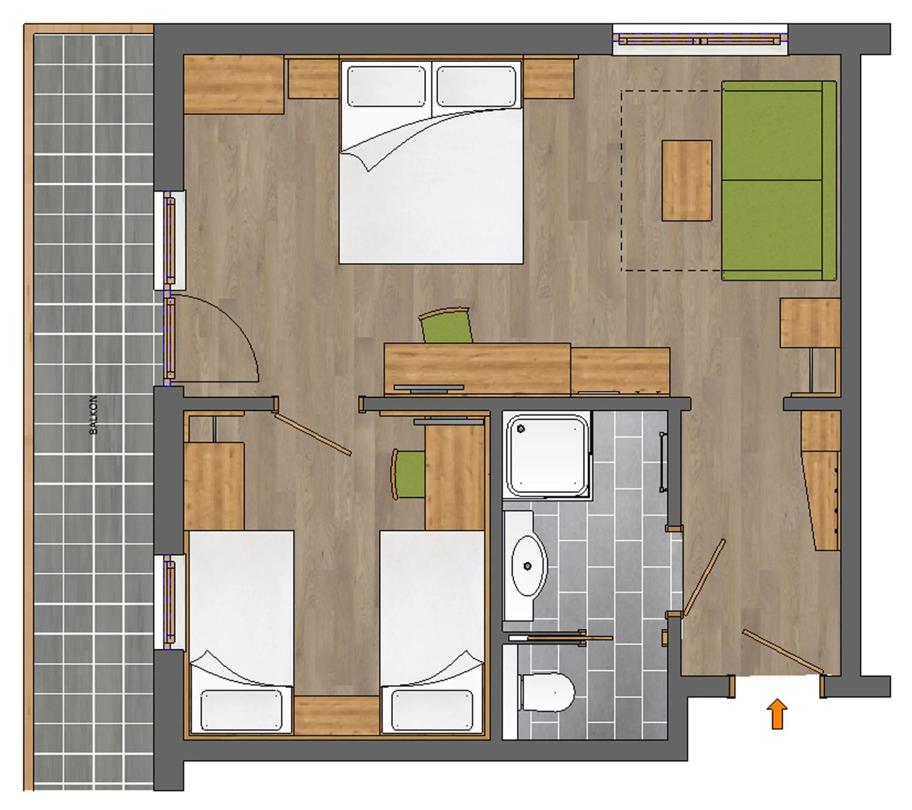 Photo of the whole room in Reiters Wohlfühlhotel