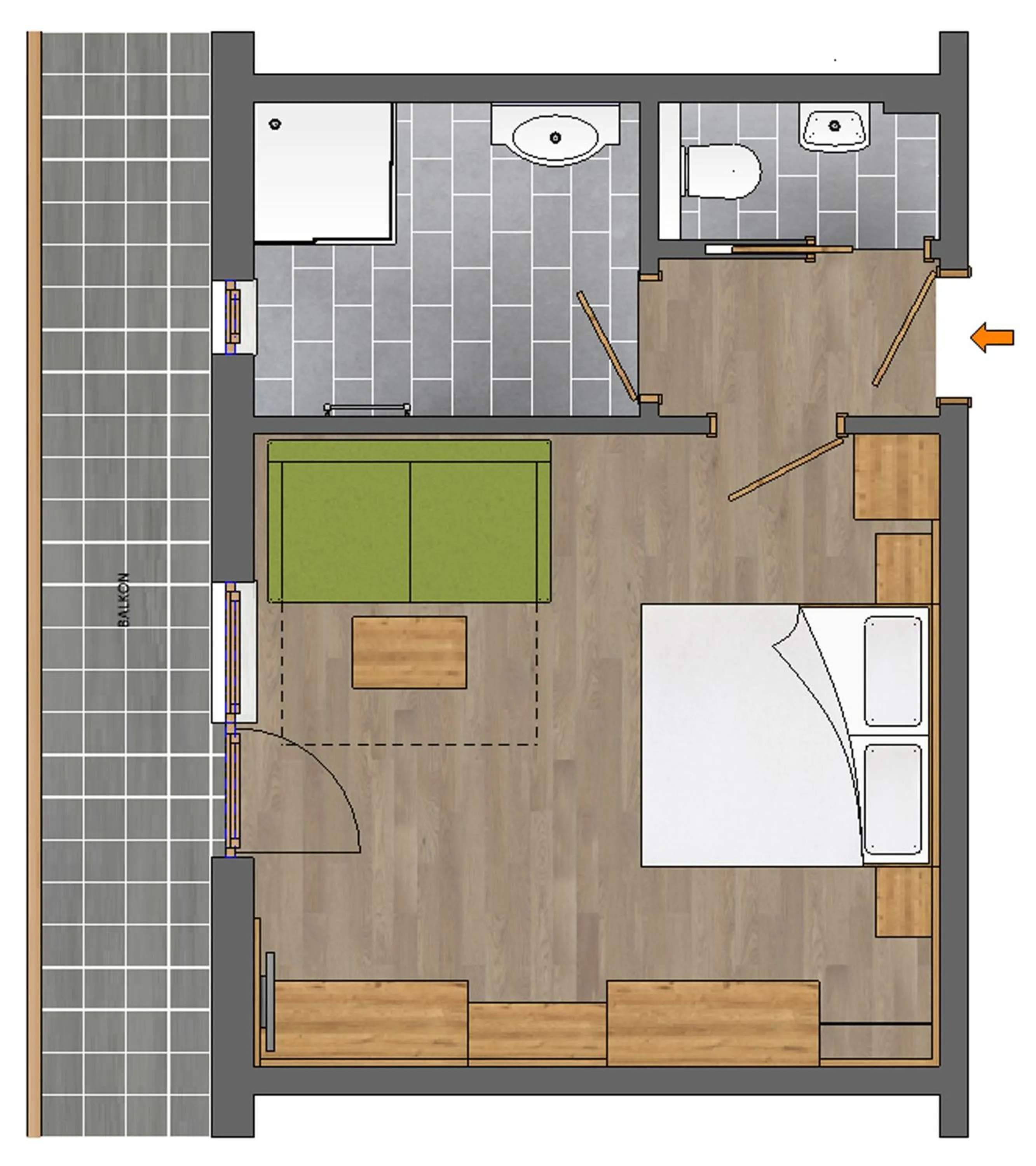 Photo of the whole room in Reiters Wohlfühlhotel