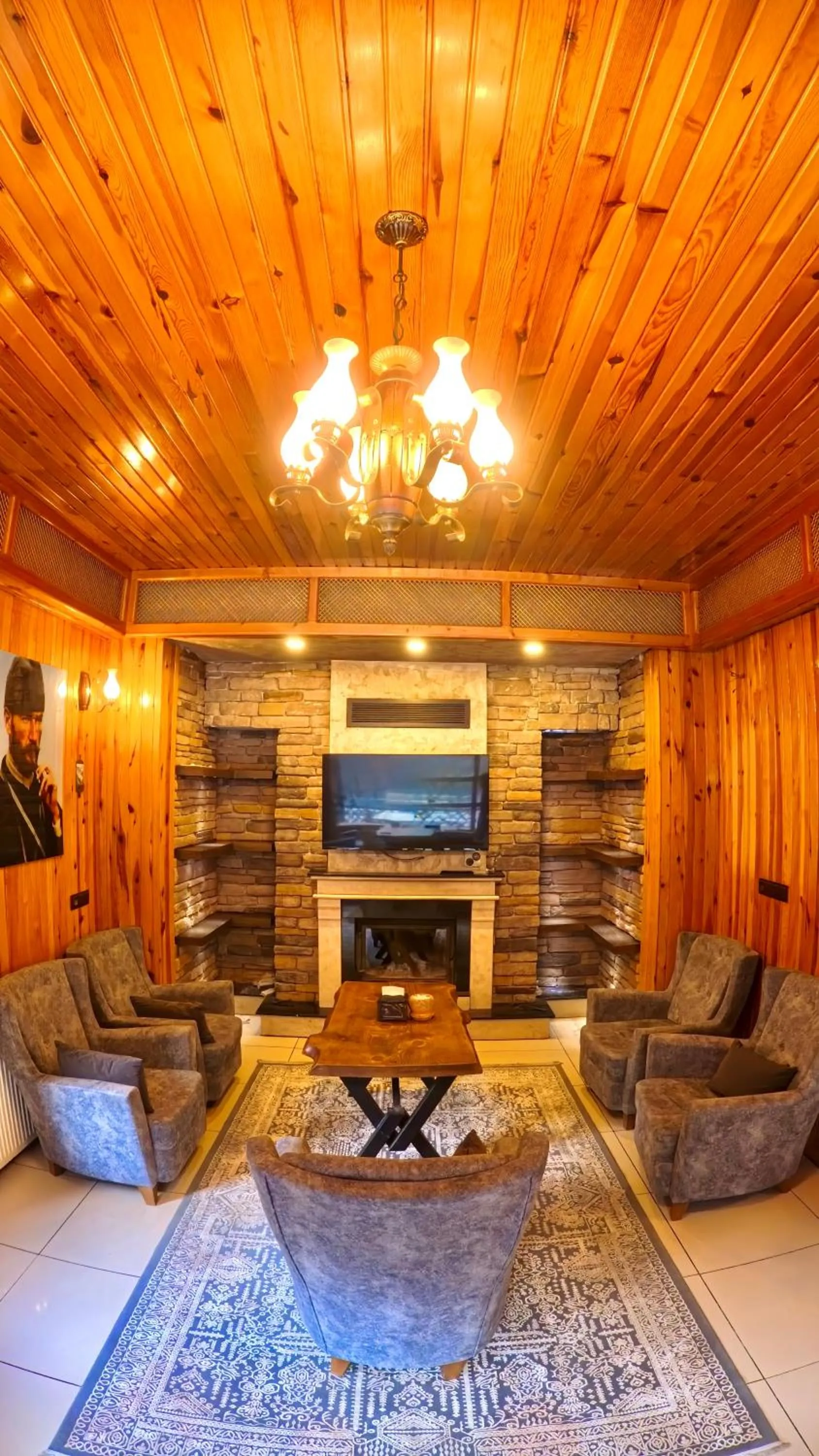 fireplace in Goblec Otel