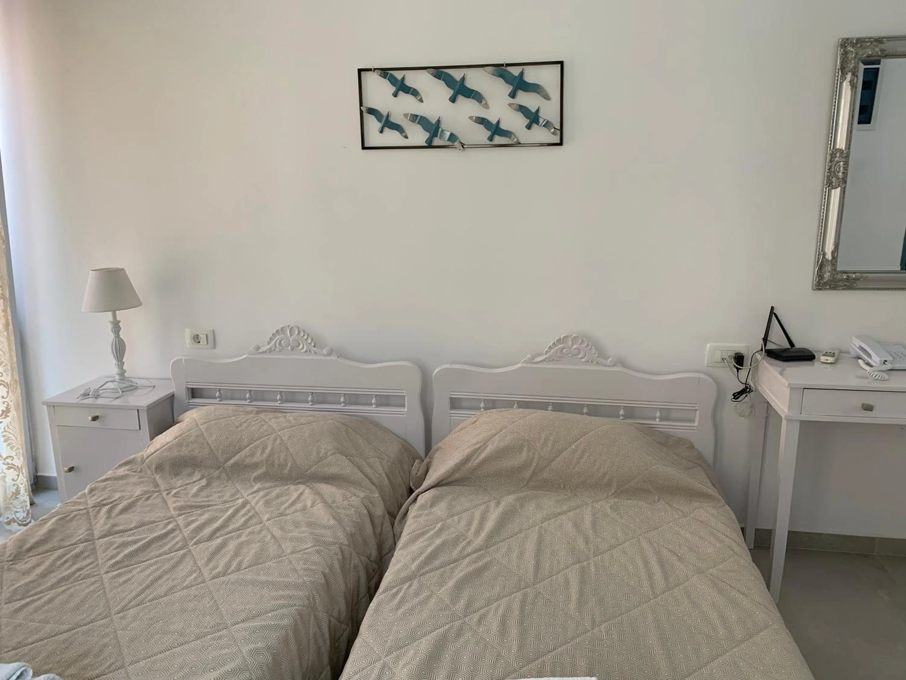 Bed in Blue Sea Hotel