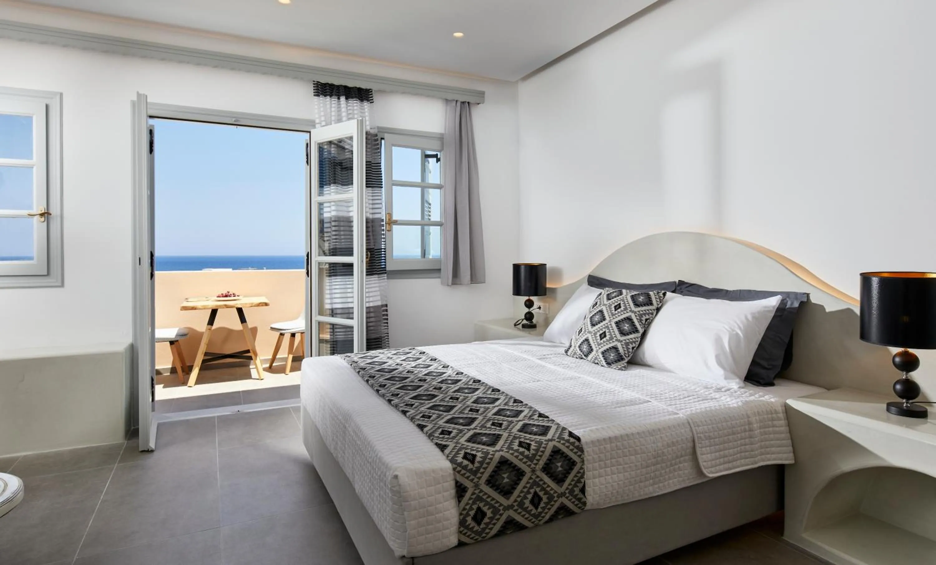 Bed in Blue Sea Hotel