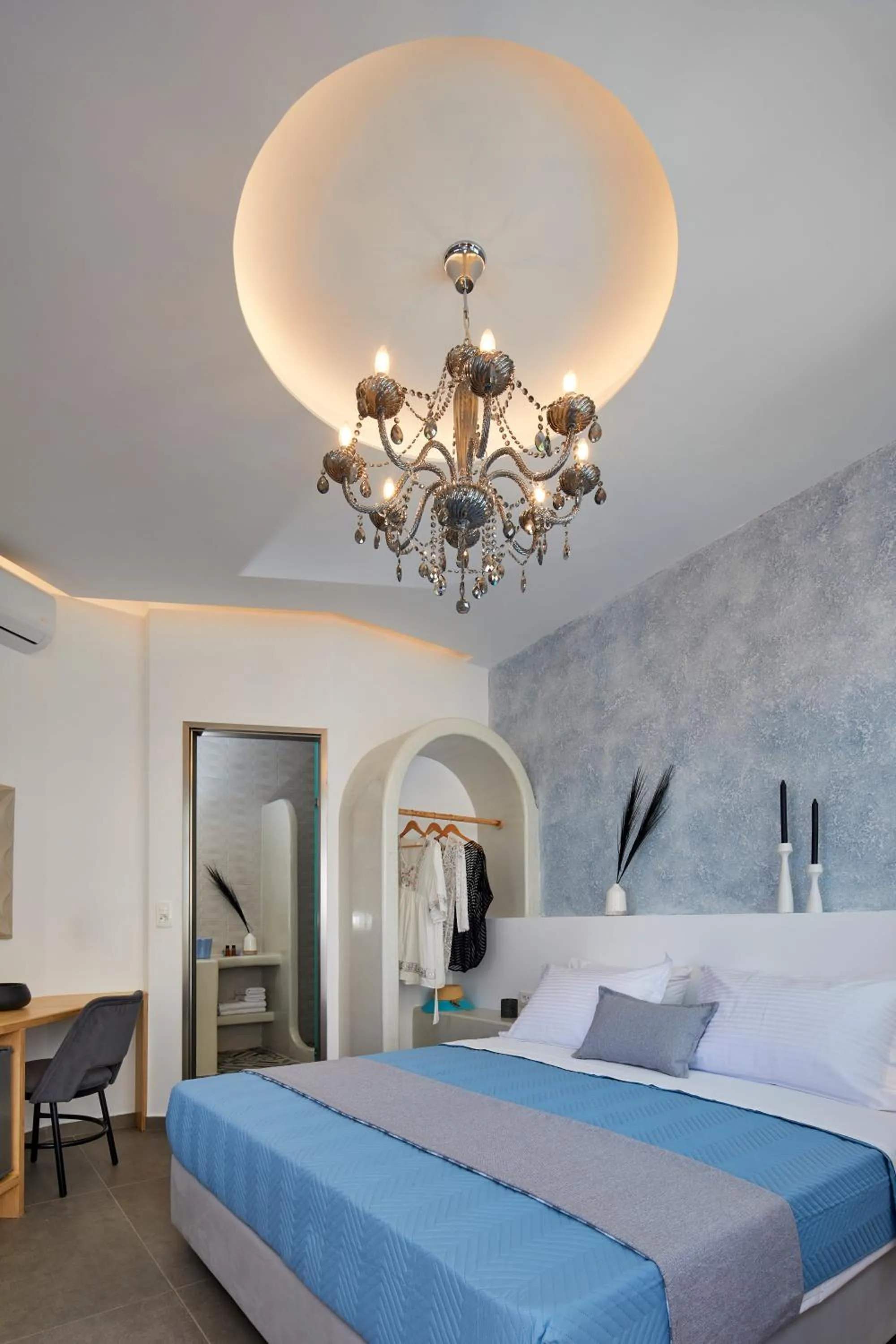 Bed in Blue Sea Hotel