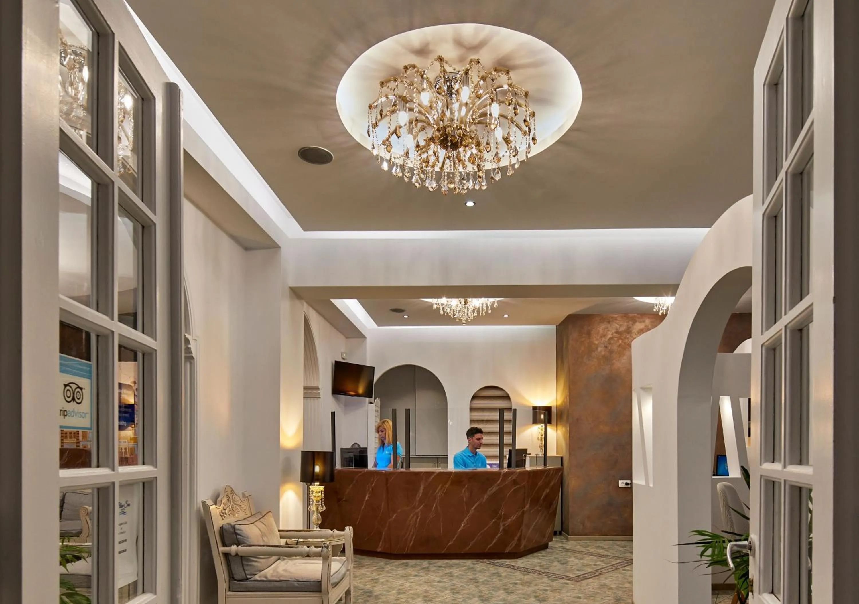 Lobby or reception in Blue Sea Hotel