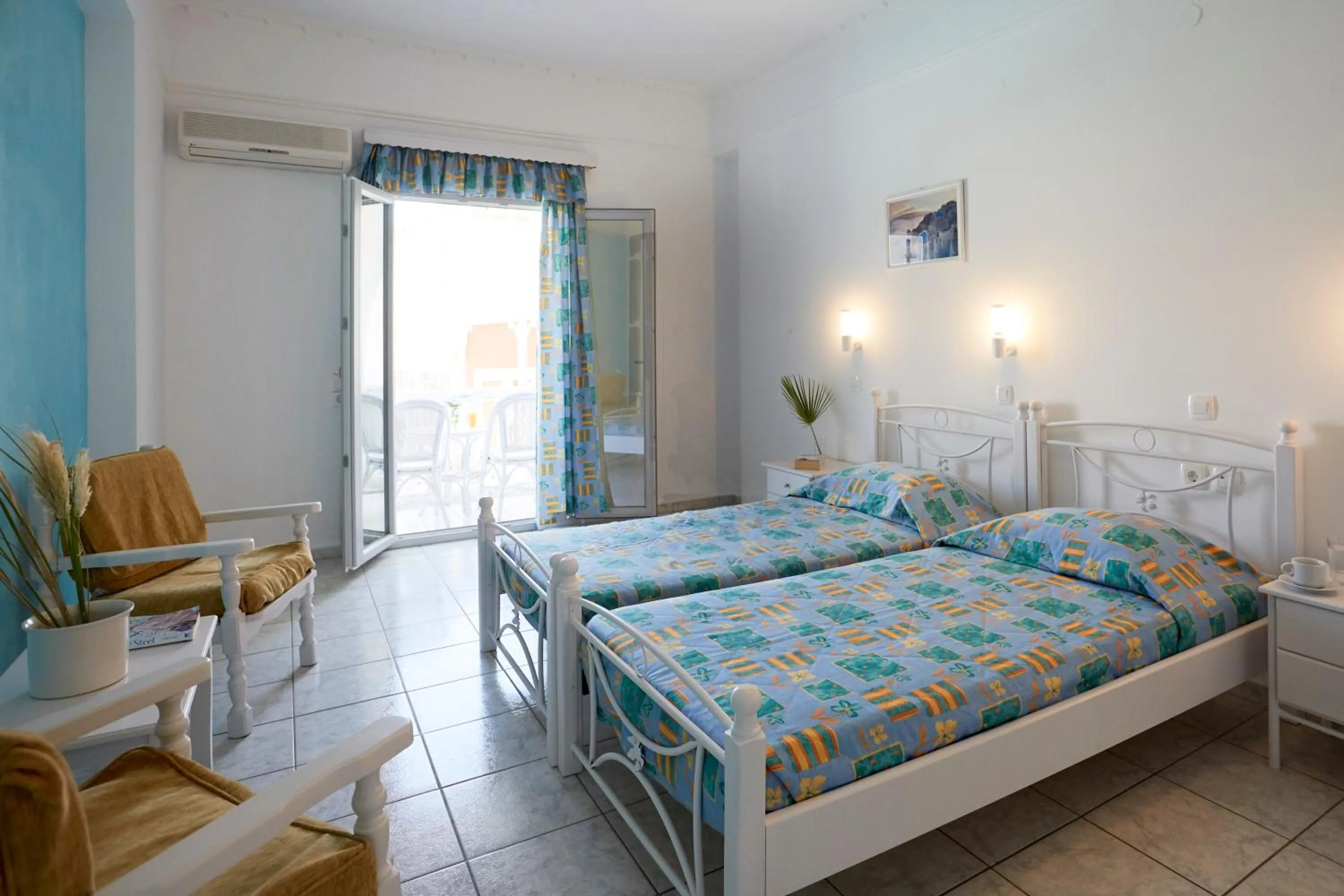 Bed in Blue Sea Hotel