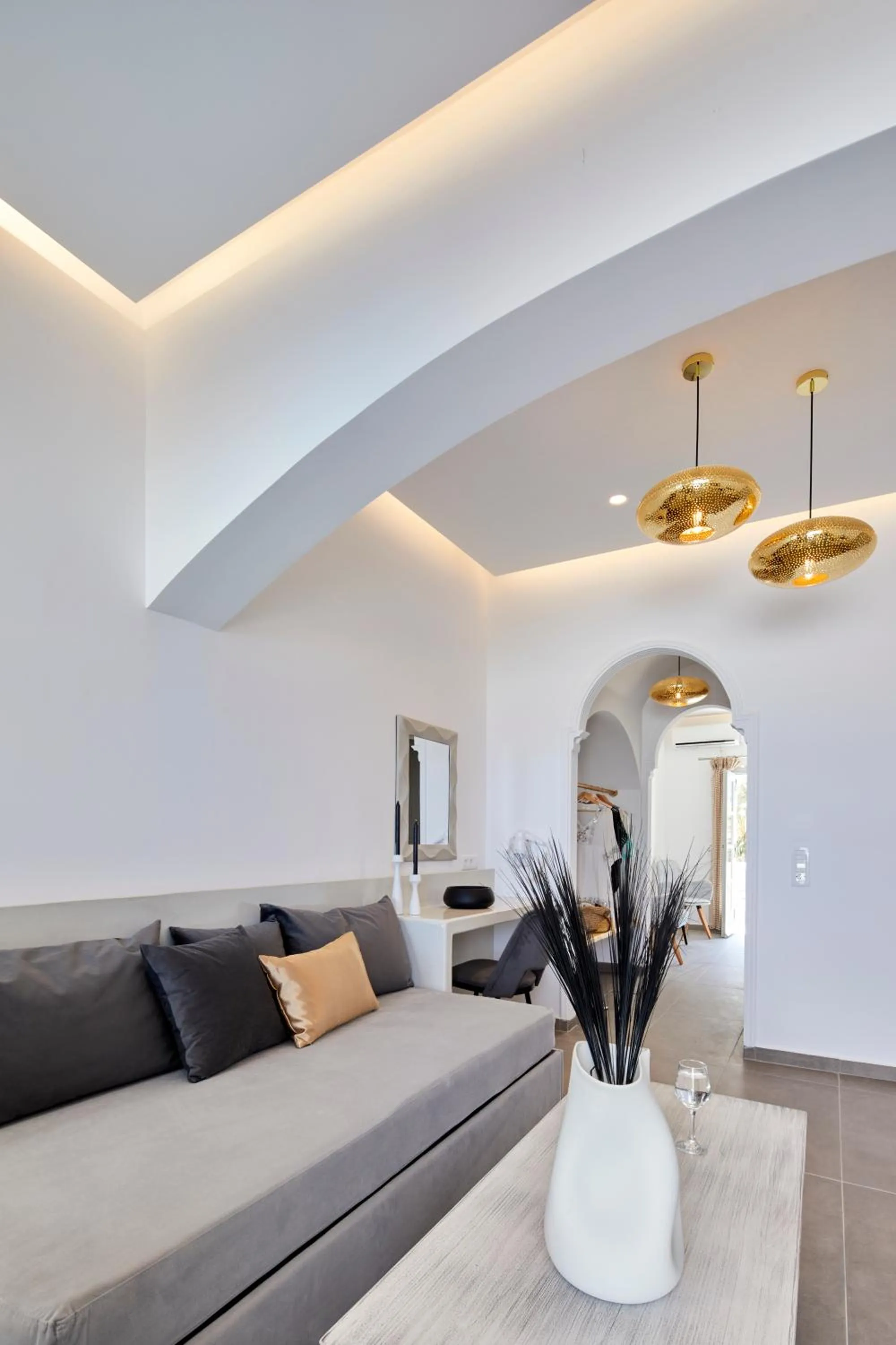 Seating area in Blue Sea Hotel