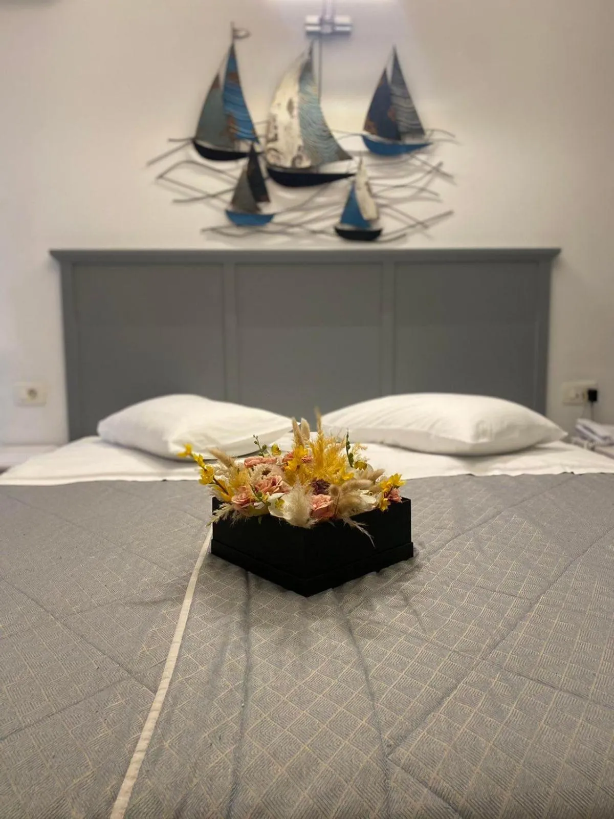 Bed in Blue Sea Hotel