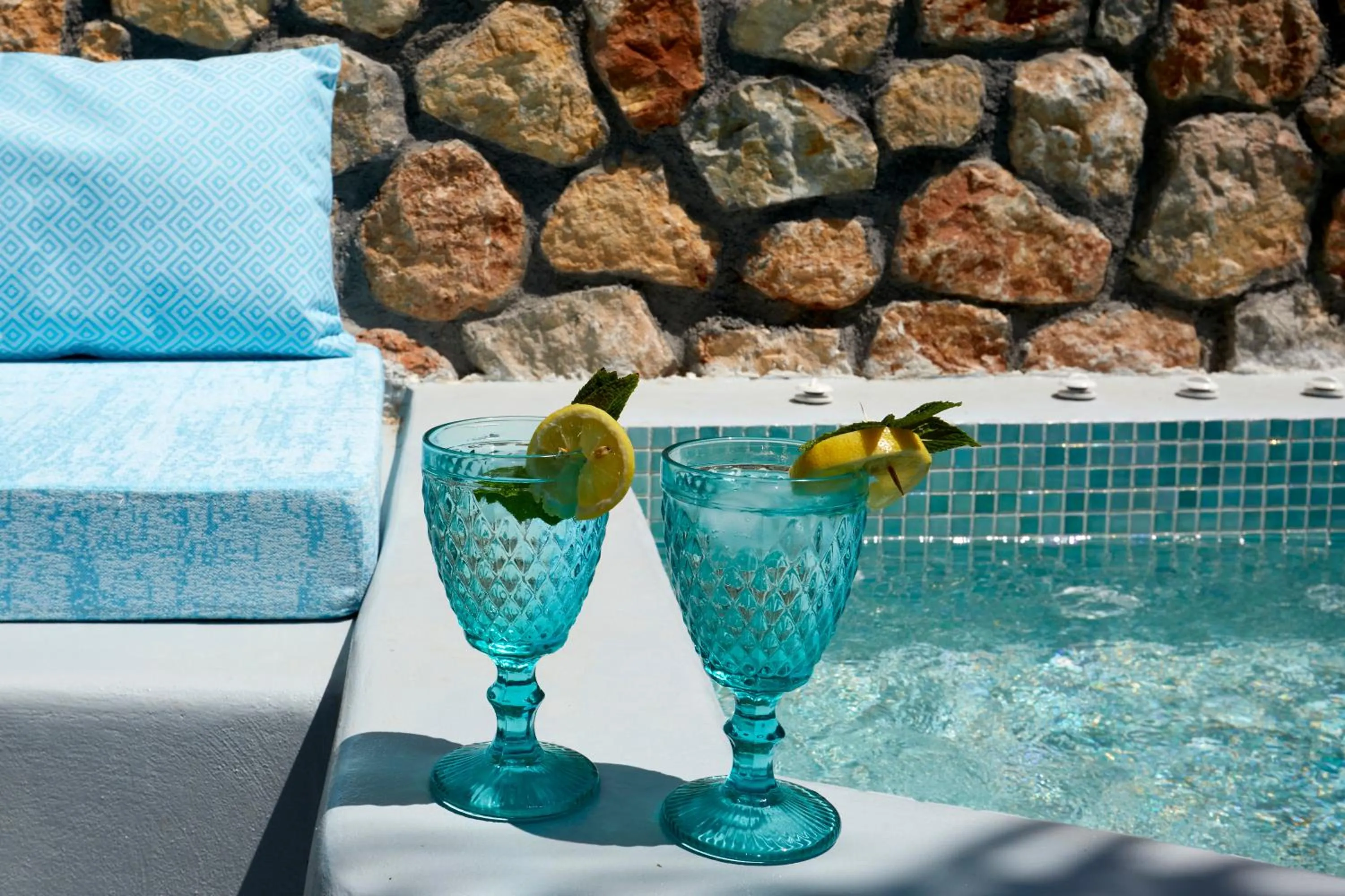 Drinks in Blue Sea Hotel