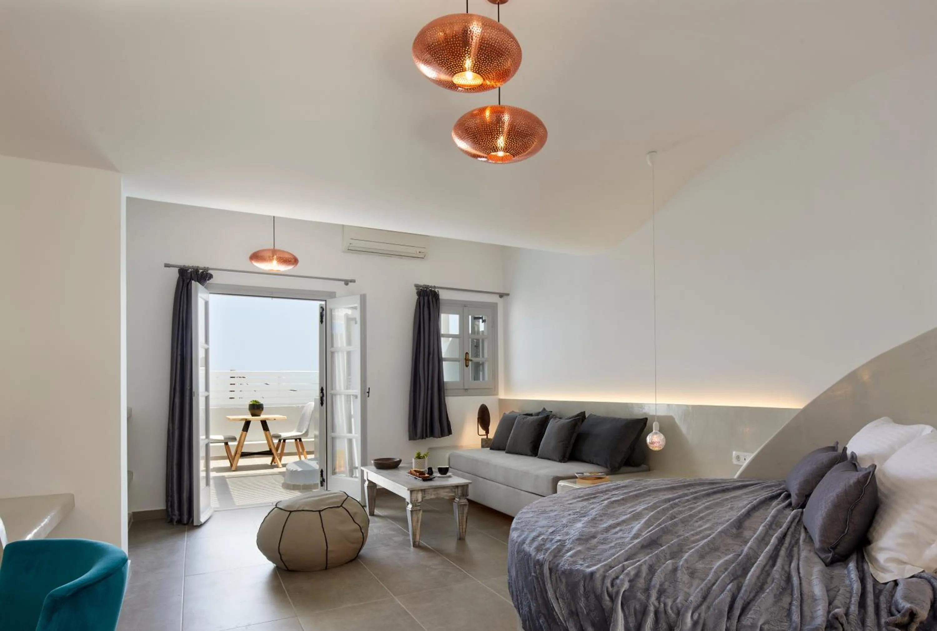 Seating area in Blue Sea Hotel