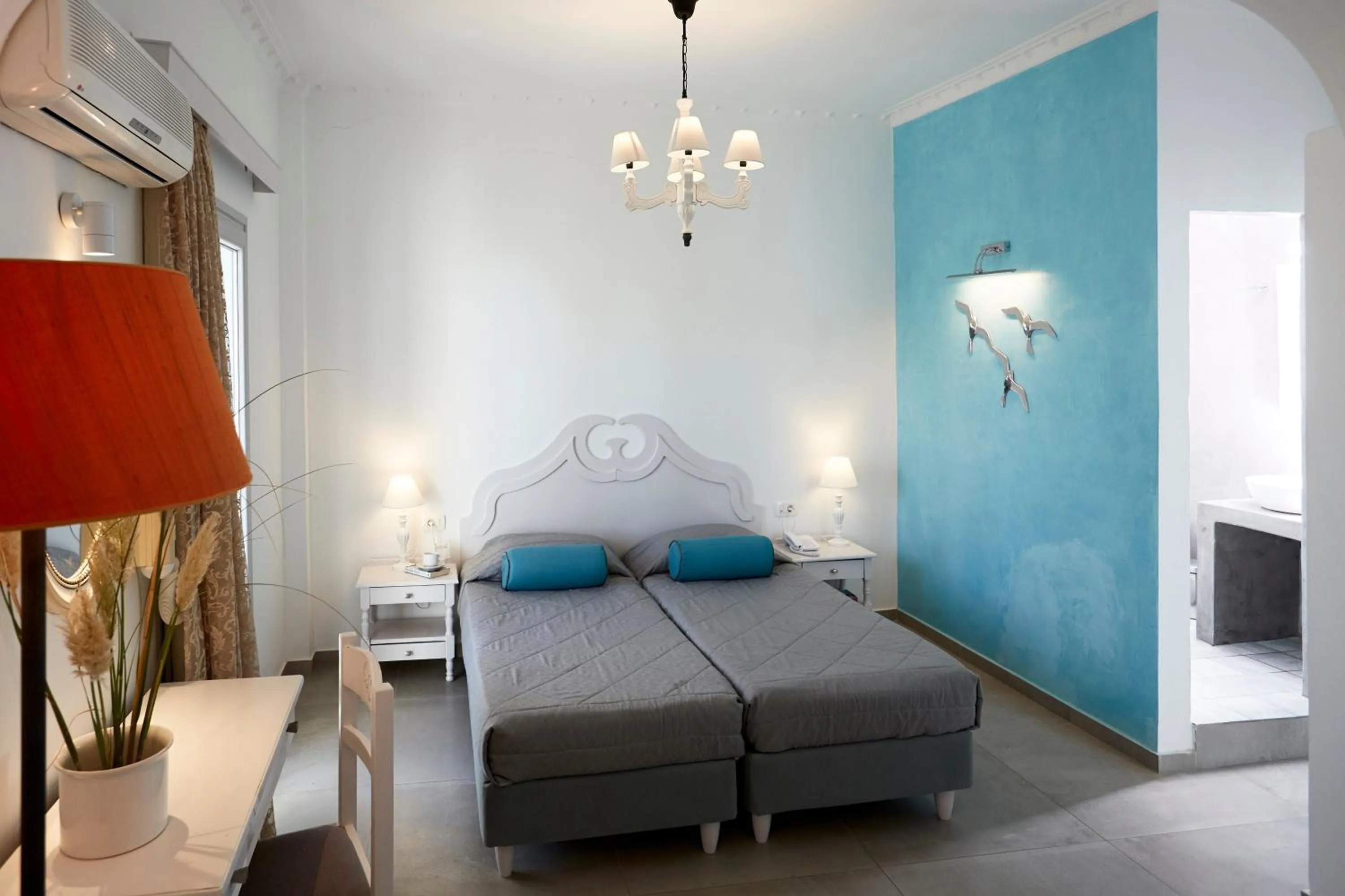 Bed in Blue Sea Hotel