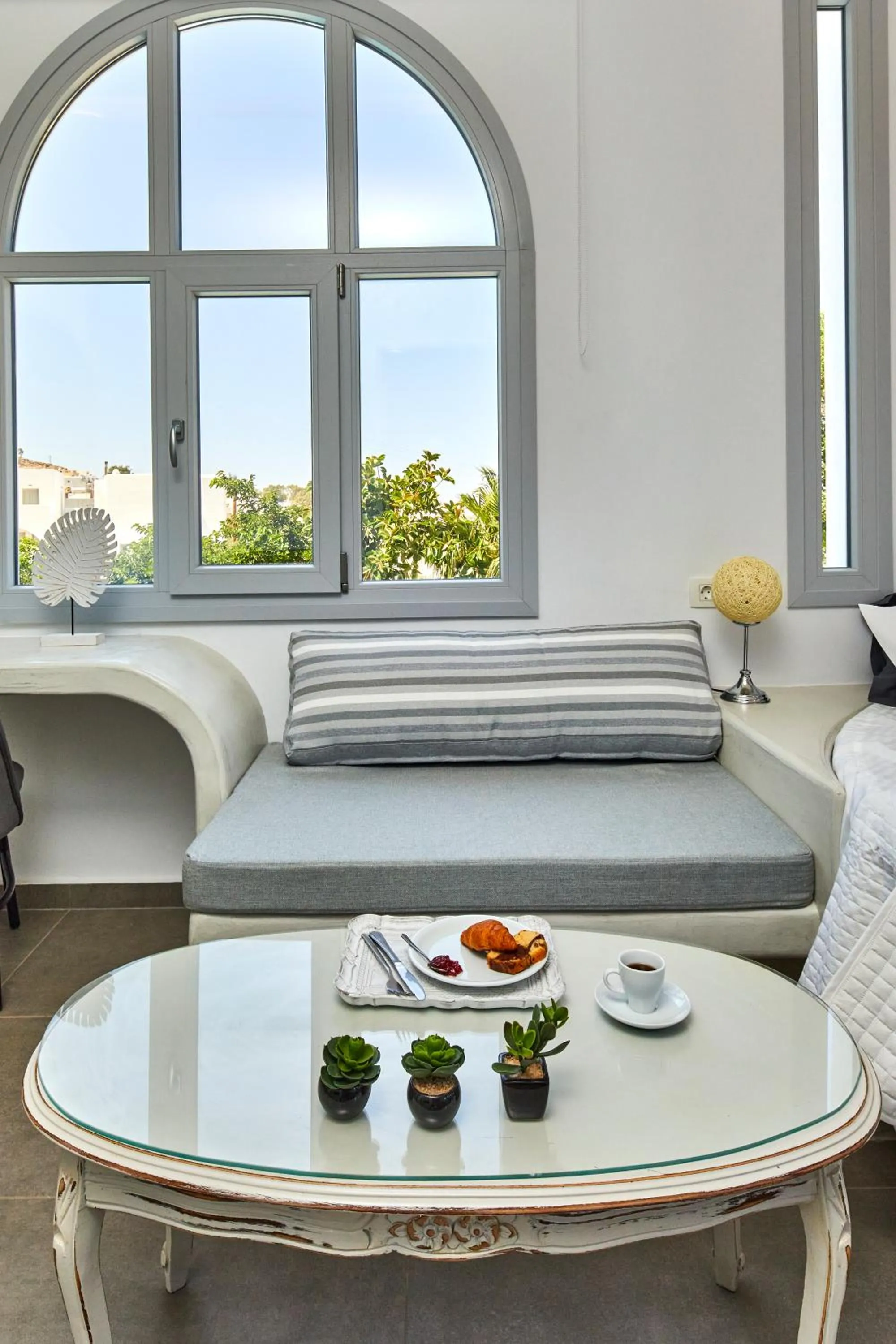 Seating area in Blue Sea Hotel