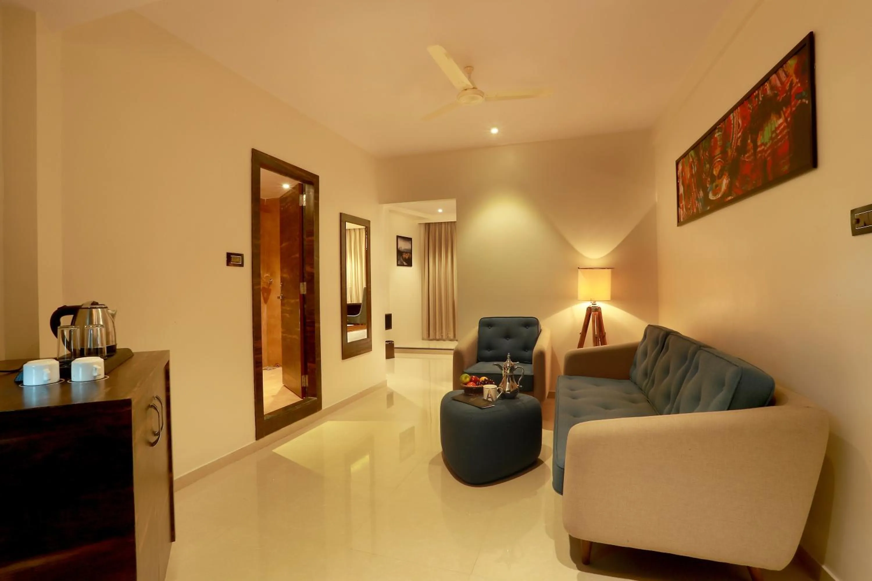 Living room in Aura One Hotel