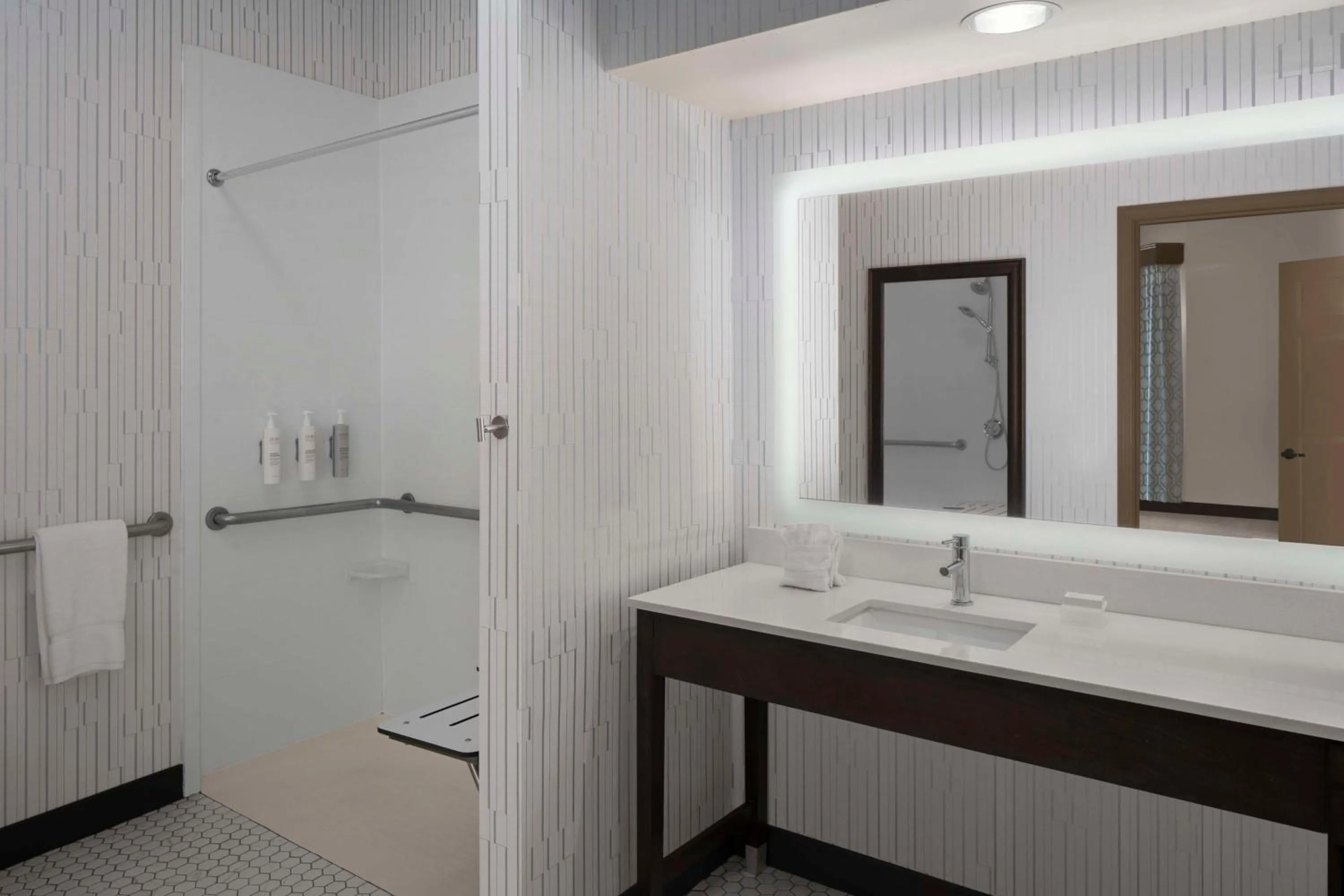 Bathroom in Homewood Suites Hillsboro Beaverton