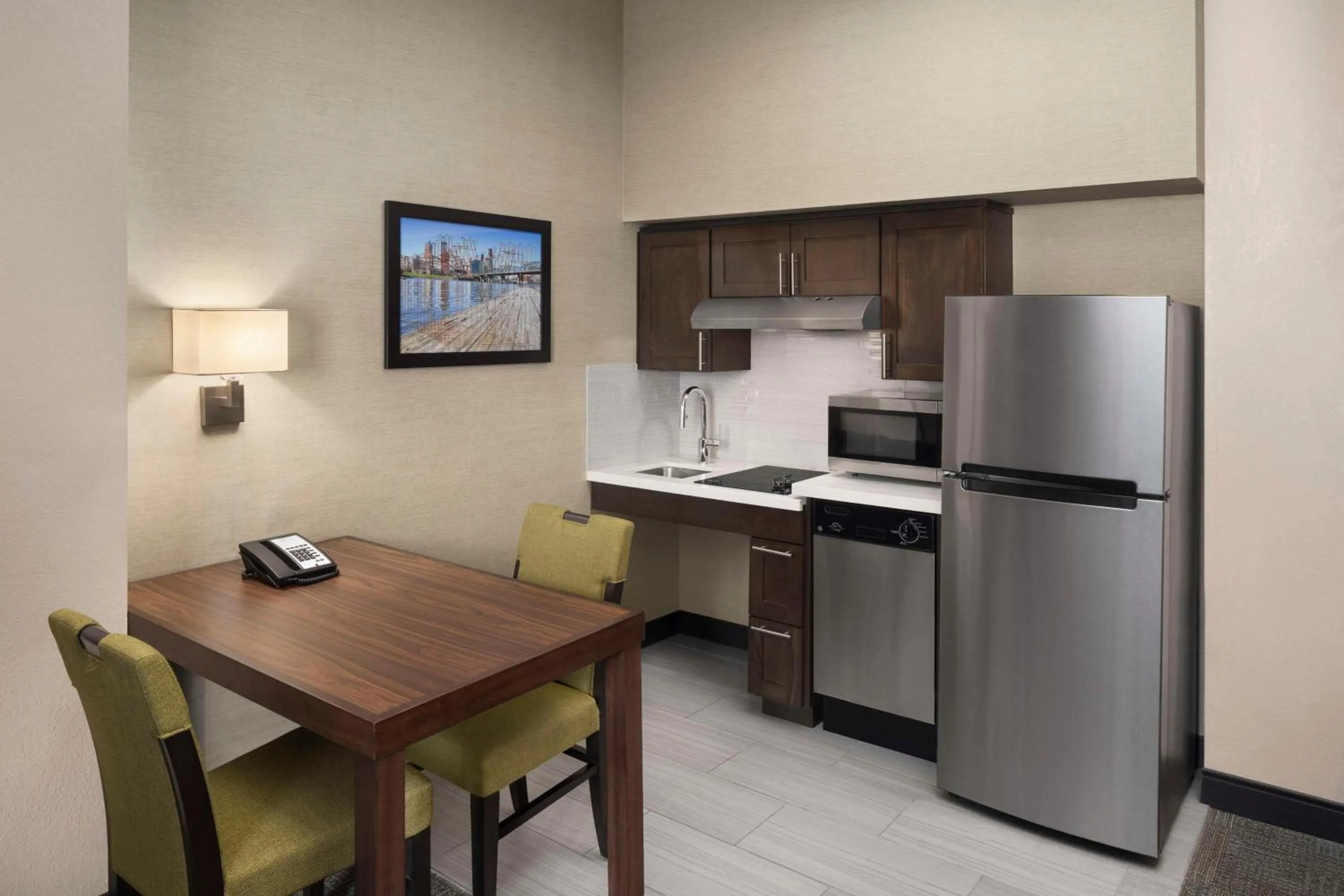 Kitchen or kitchenette in Homewood Suites Hillsboro Beaverton