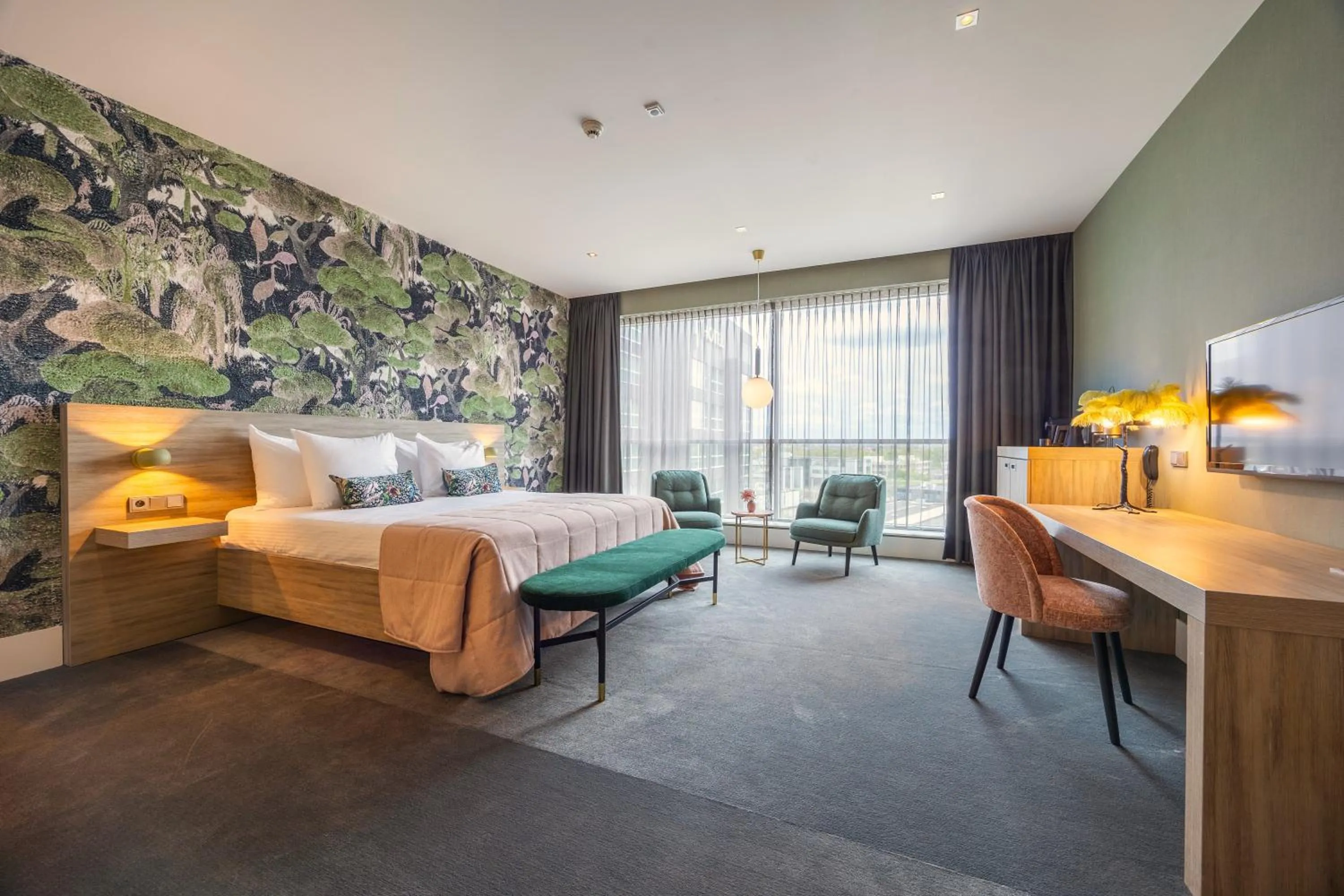 Bedroom, Bed in Van der Valk Hotel Brussels Airport