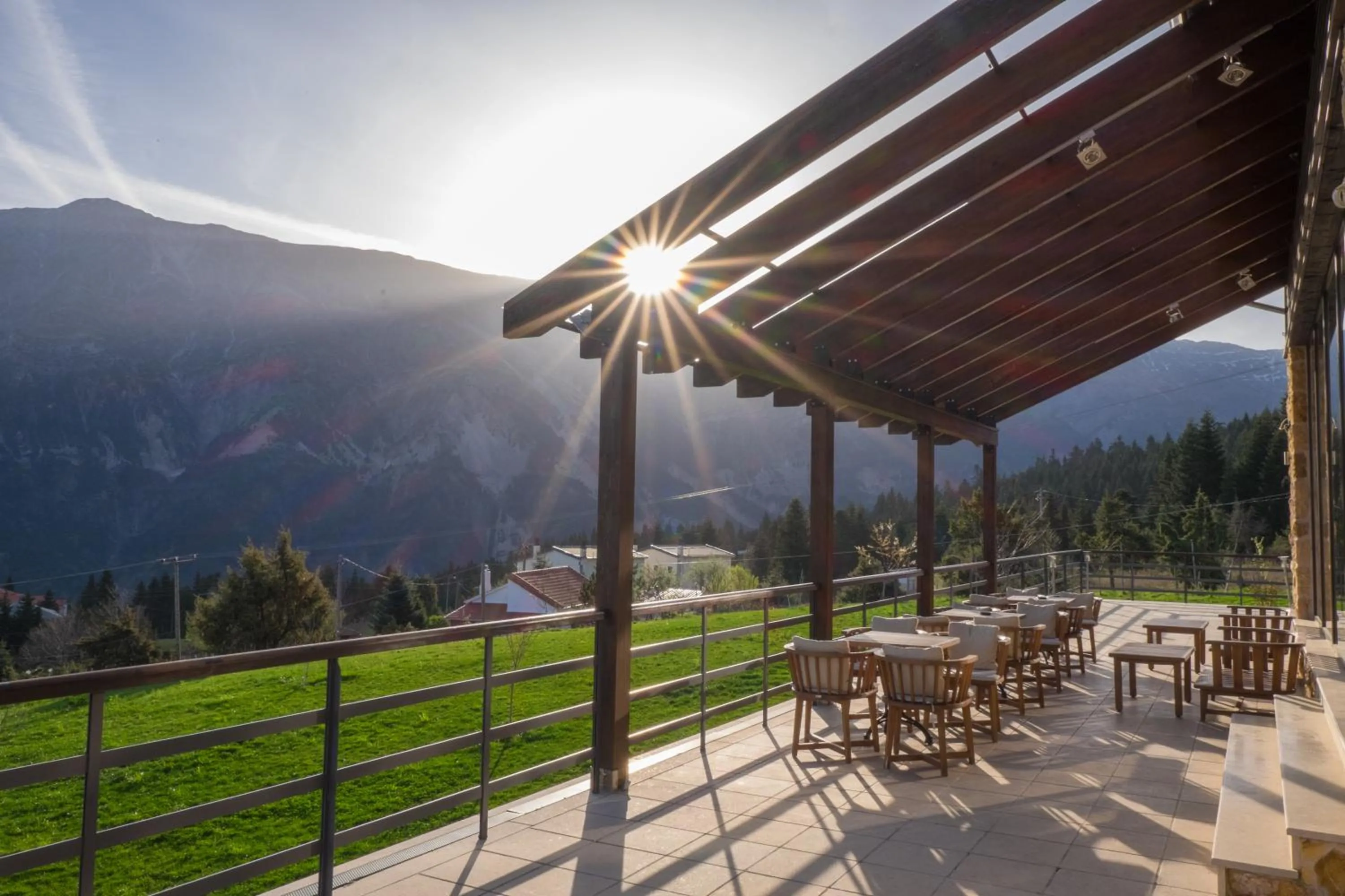 Balcony/Terrace in Orizontes Tzoumerkon Hotel Resort