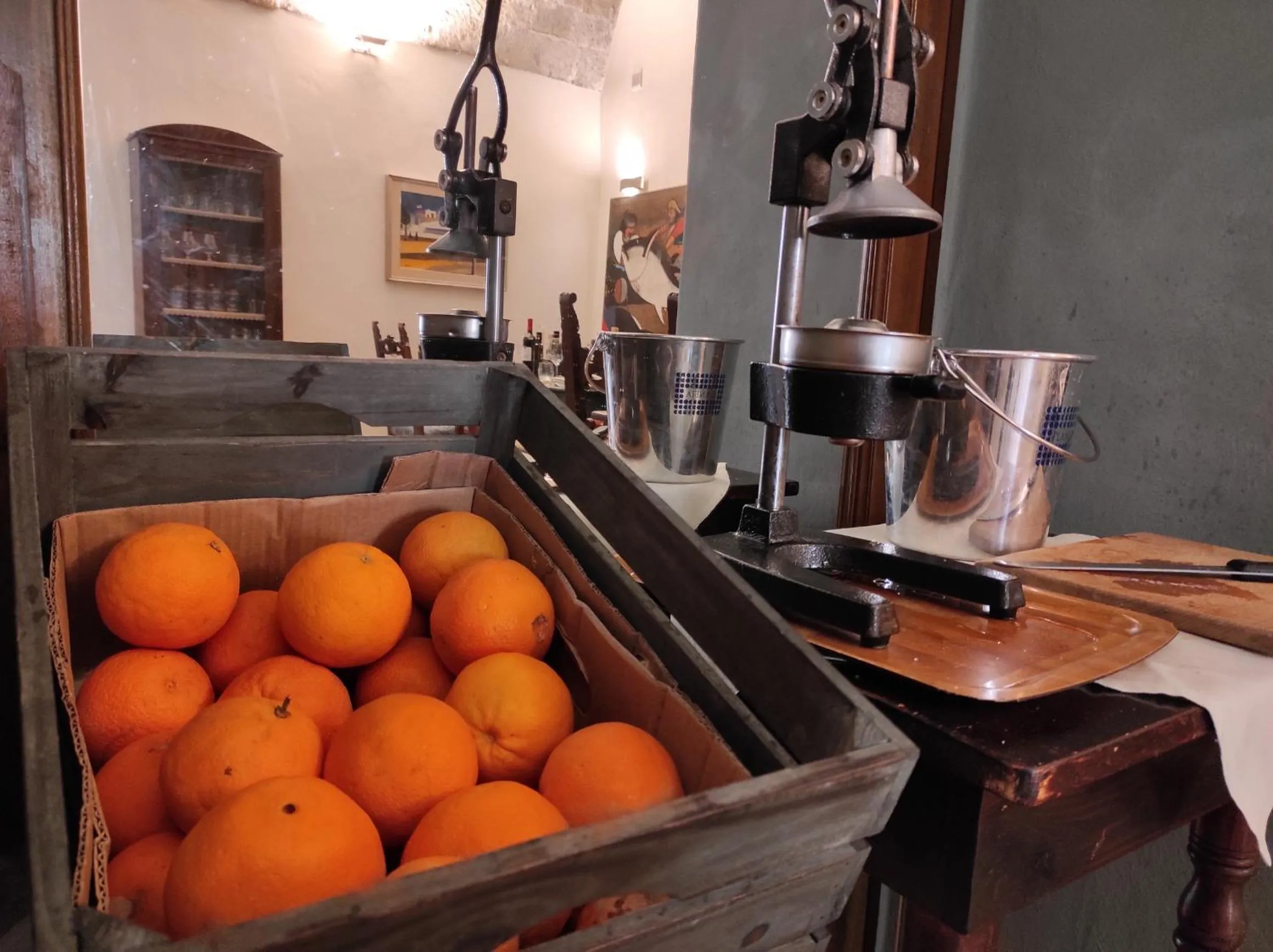 Buffet breakfast in Palazzo Ossuna