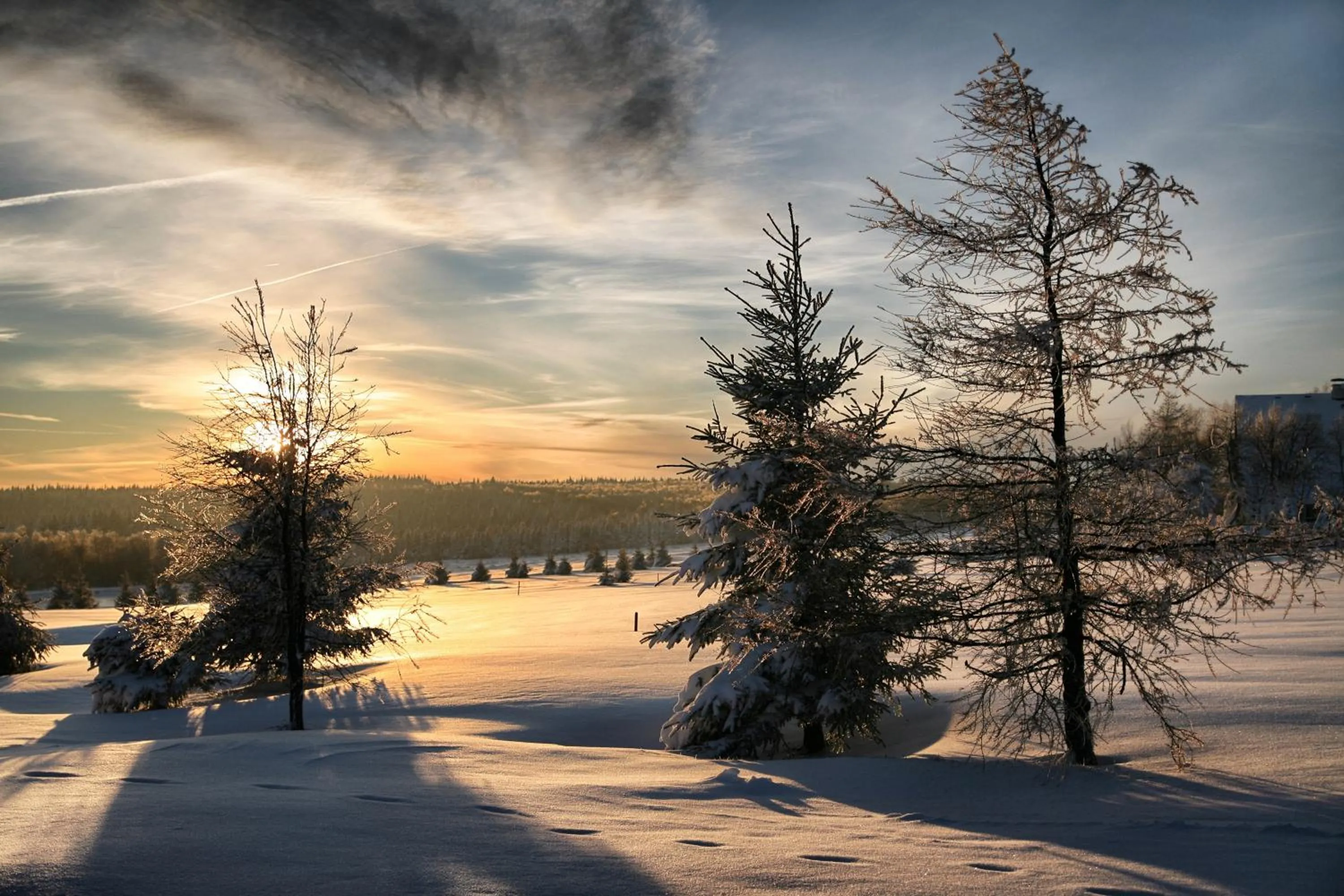 Sunset in Hotel Krušnohorský Dvůr