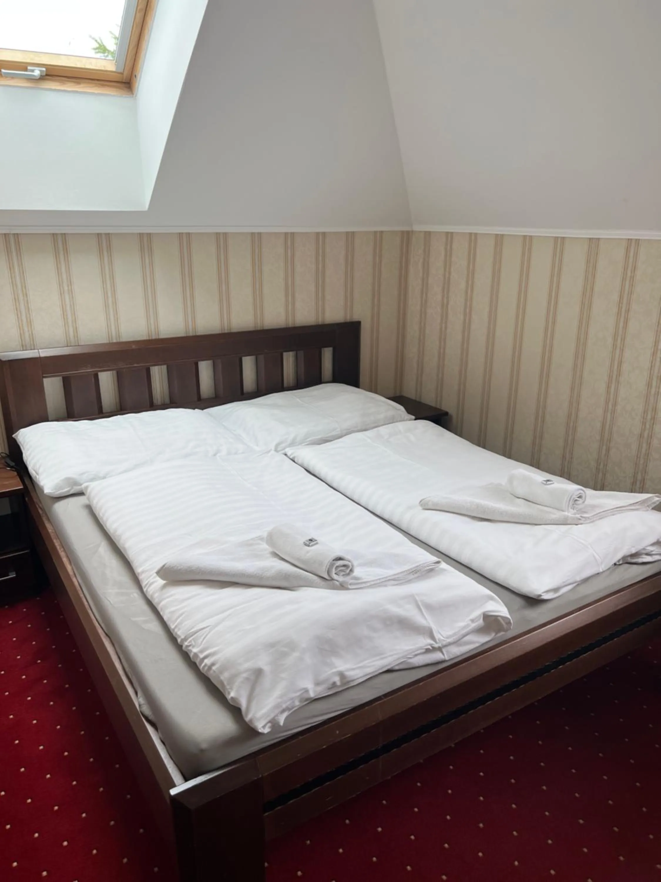 Bed in Hotel Krušnohorský Dvůr