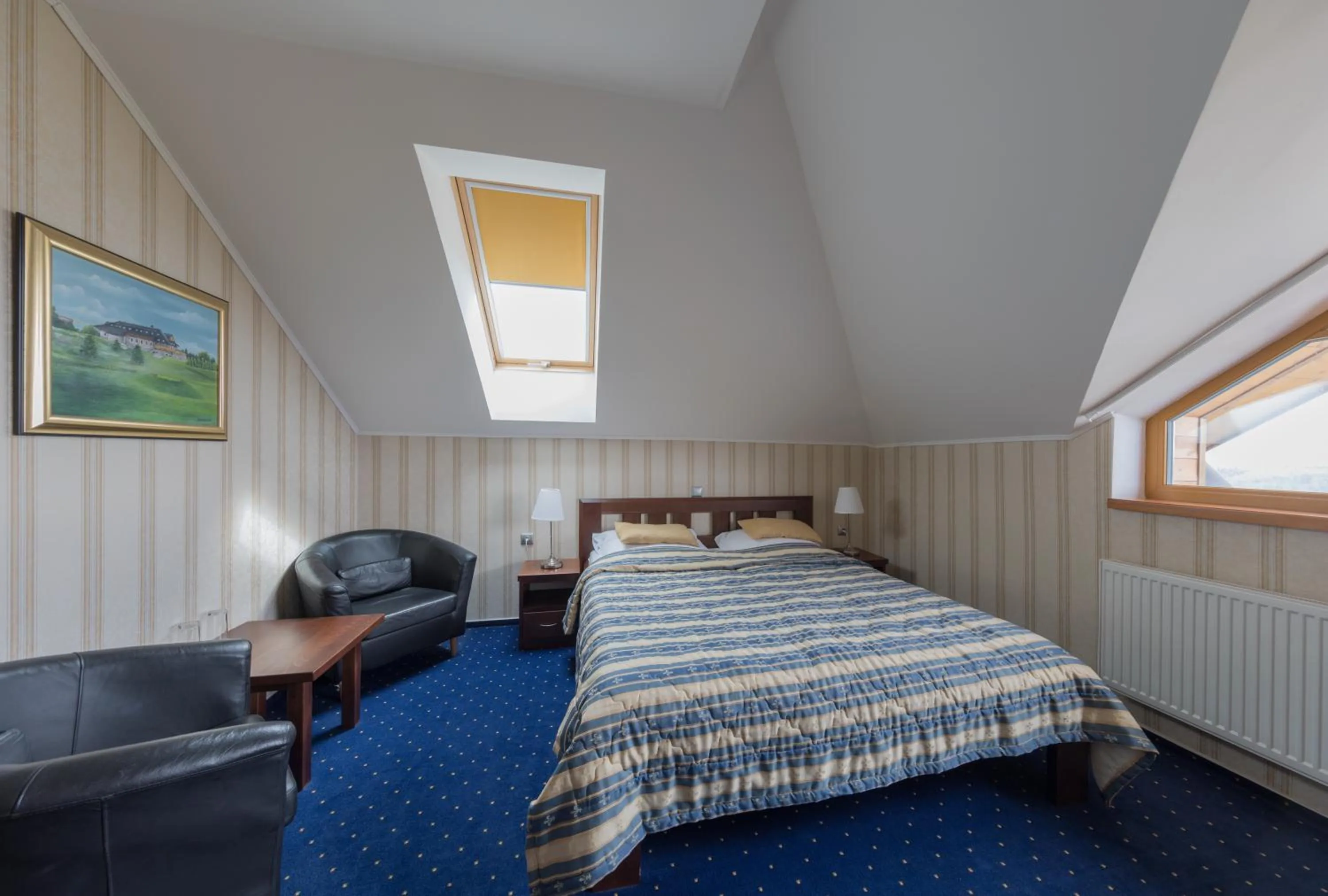 Bed in Hotel Krušnohorský Dvůr