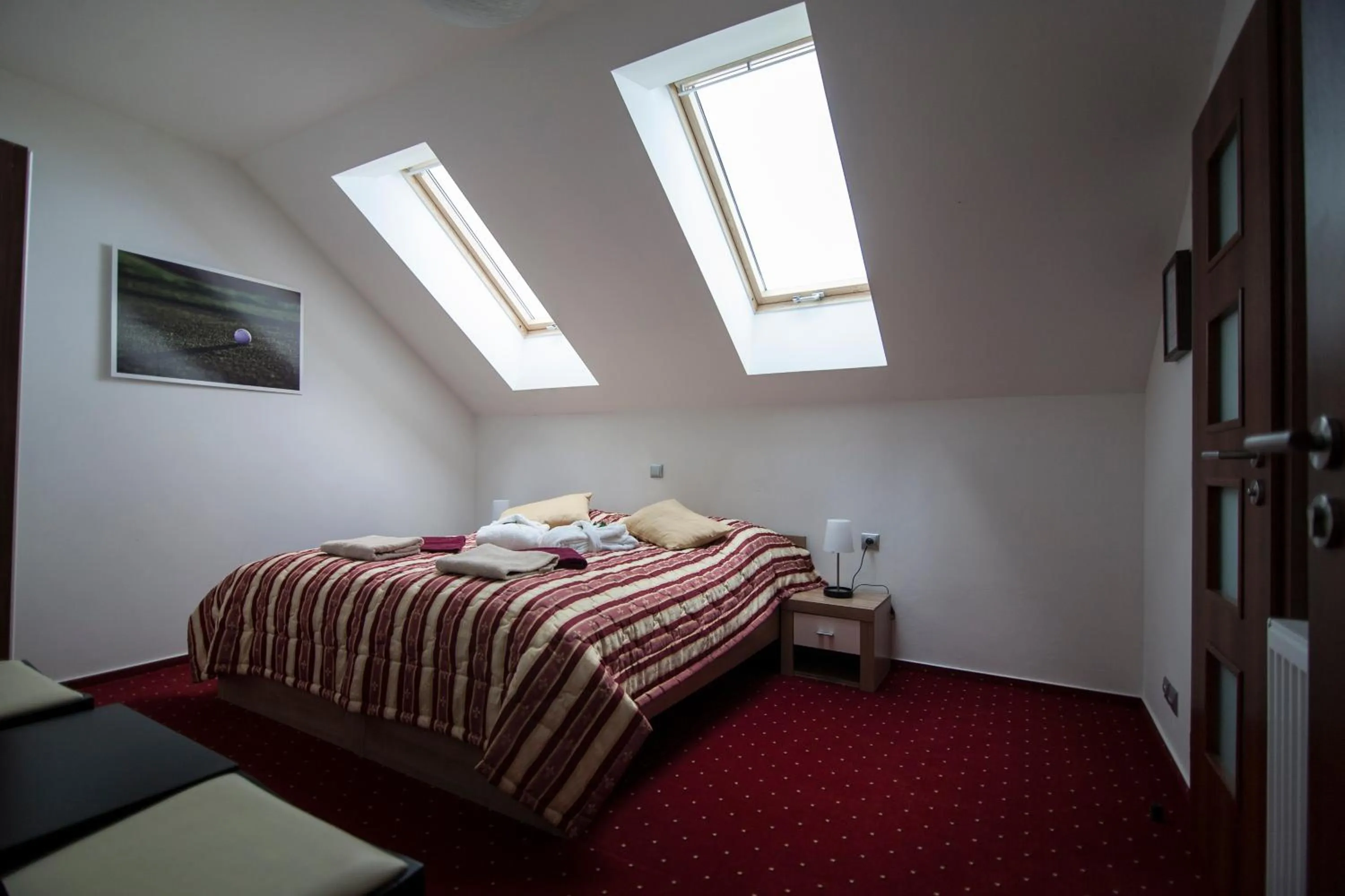 Bed in Hotel Krušnohorský Dvůr