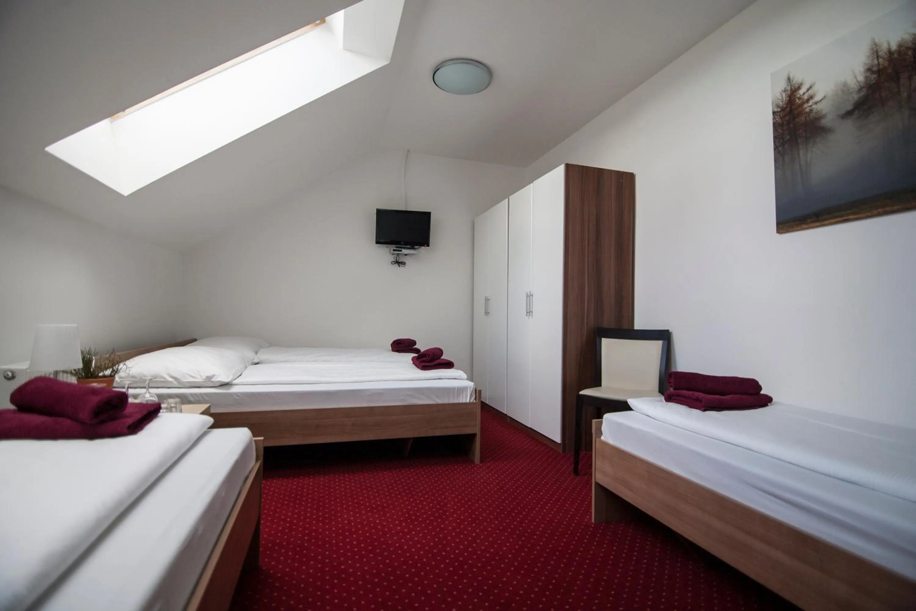 Bed in Hotel Krušnohorský Dvůr