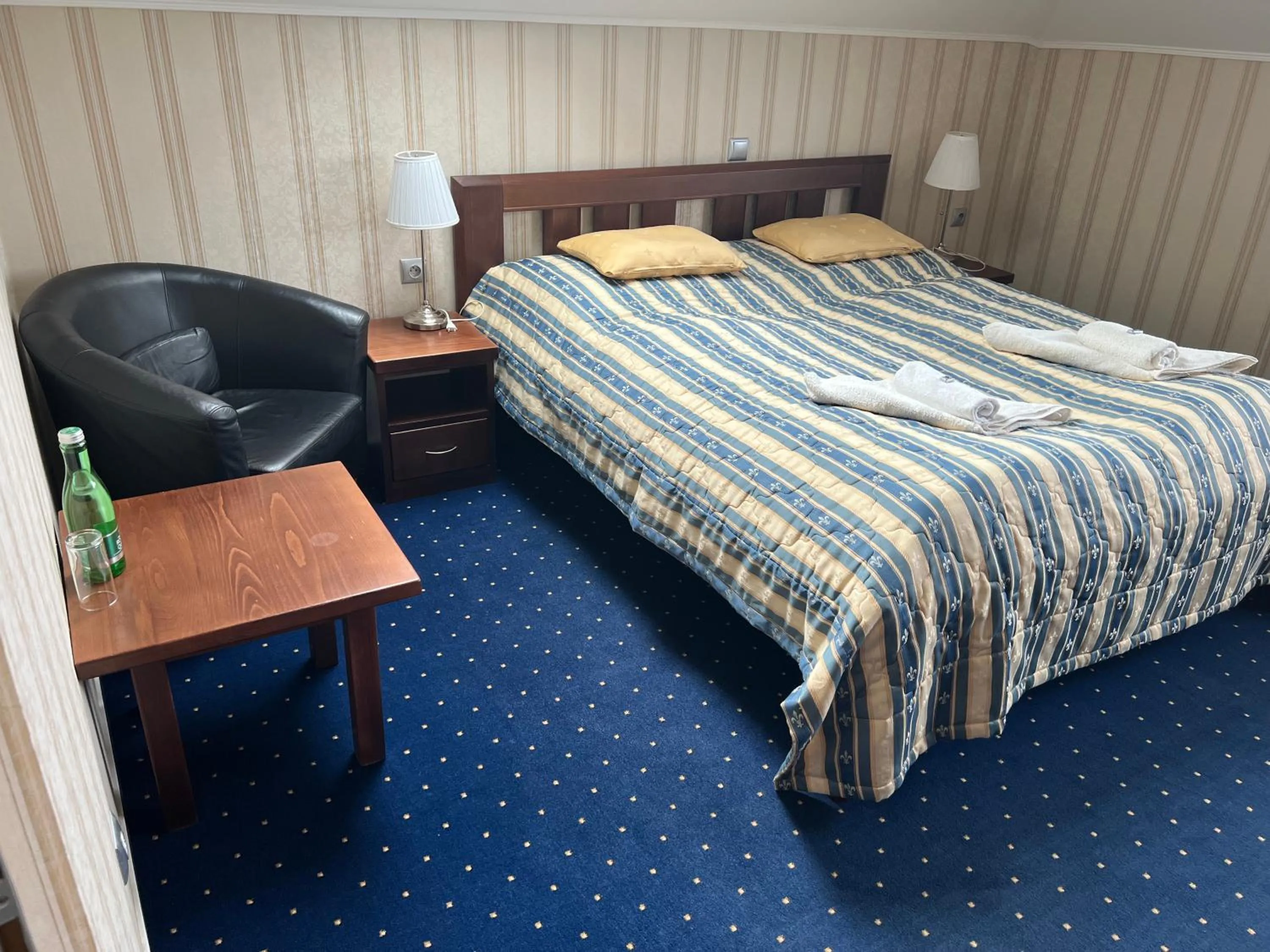 Bed in Hotel Krušnohorský Dvůr