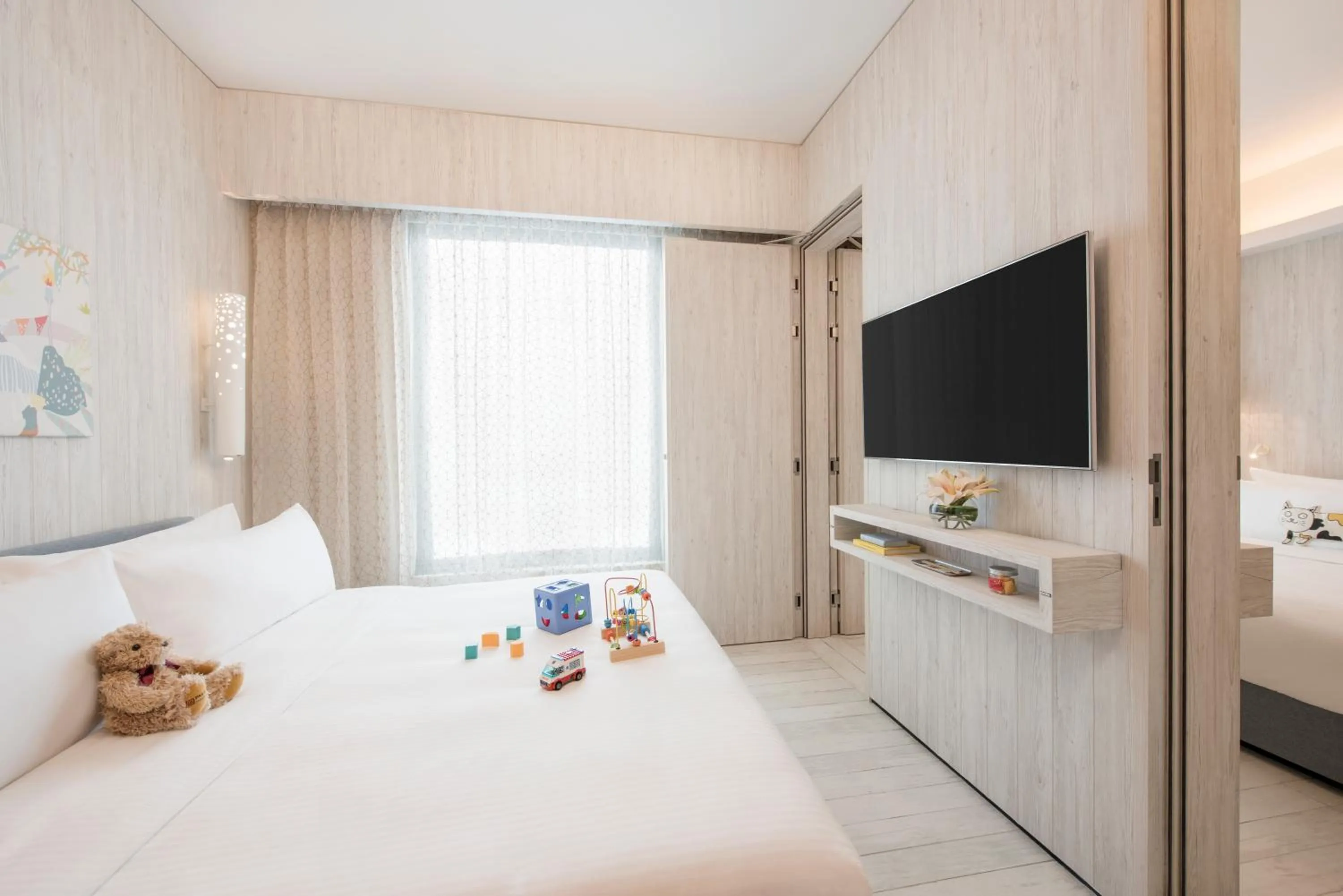 Bedroom, Bed in Village Hotel Sentosa by Far East Hospitality