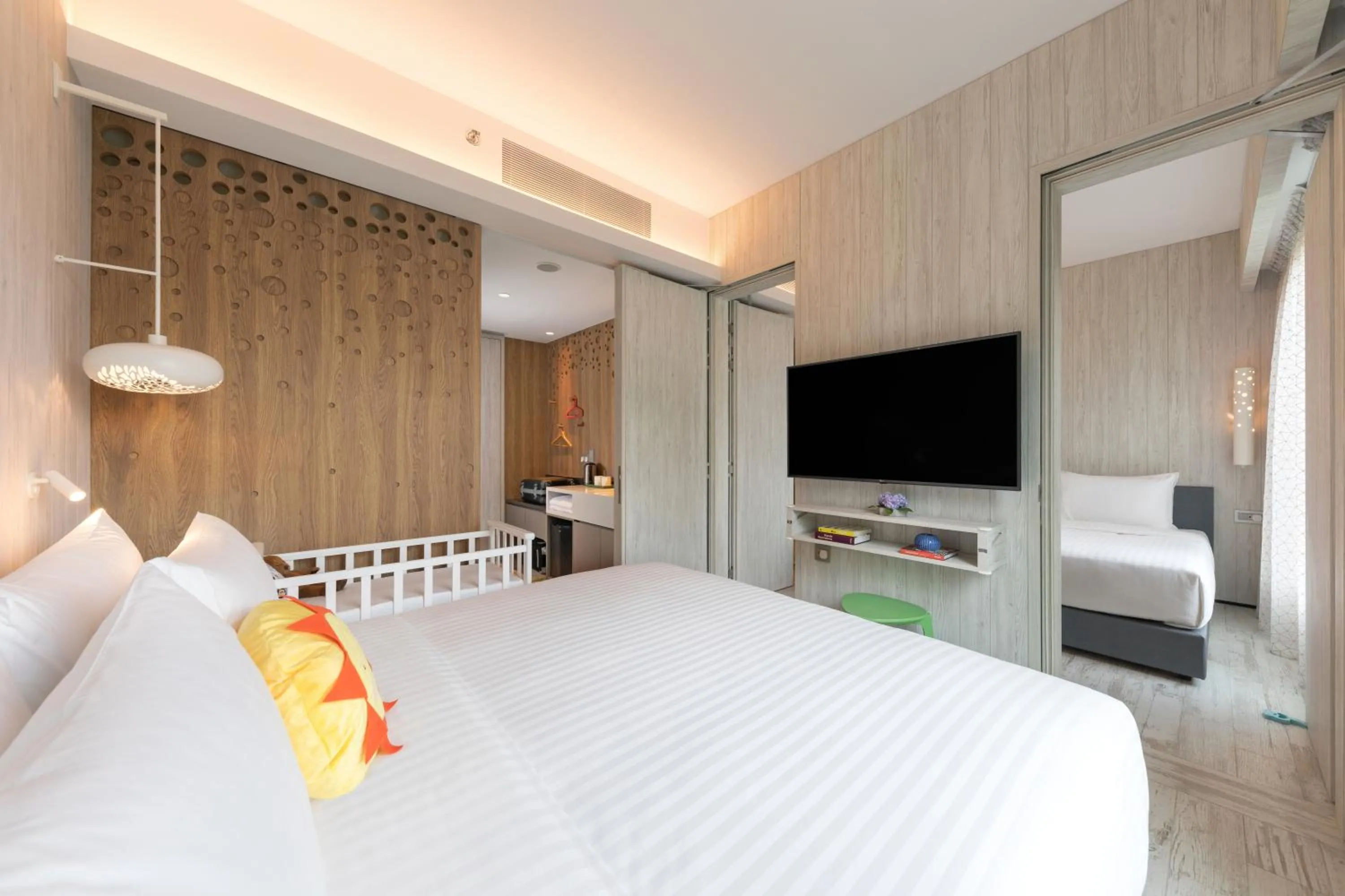 Bedroom, Bed in Village Hotel Sentosa by Far East Hospitality