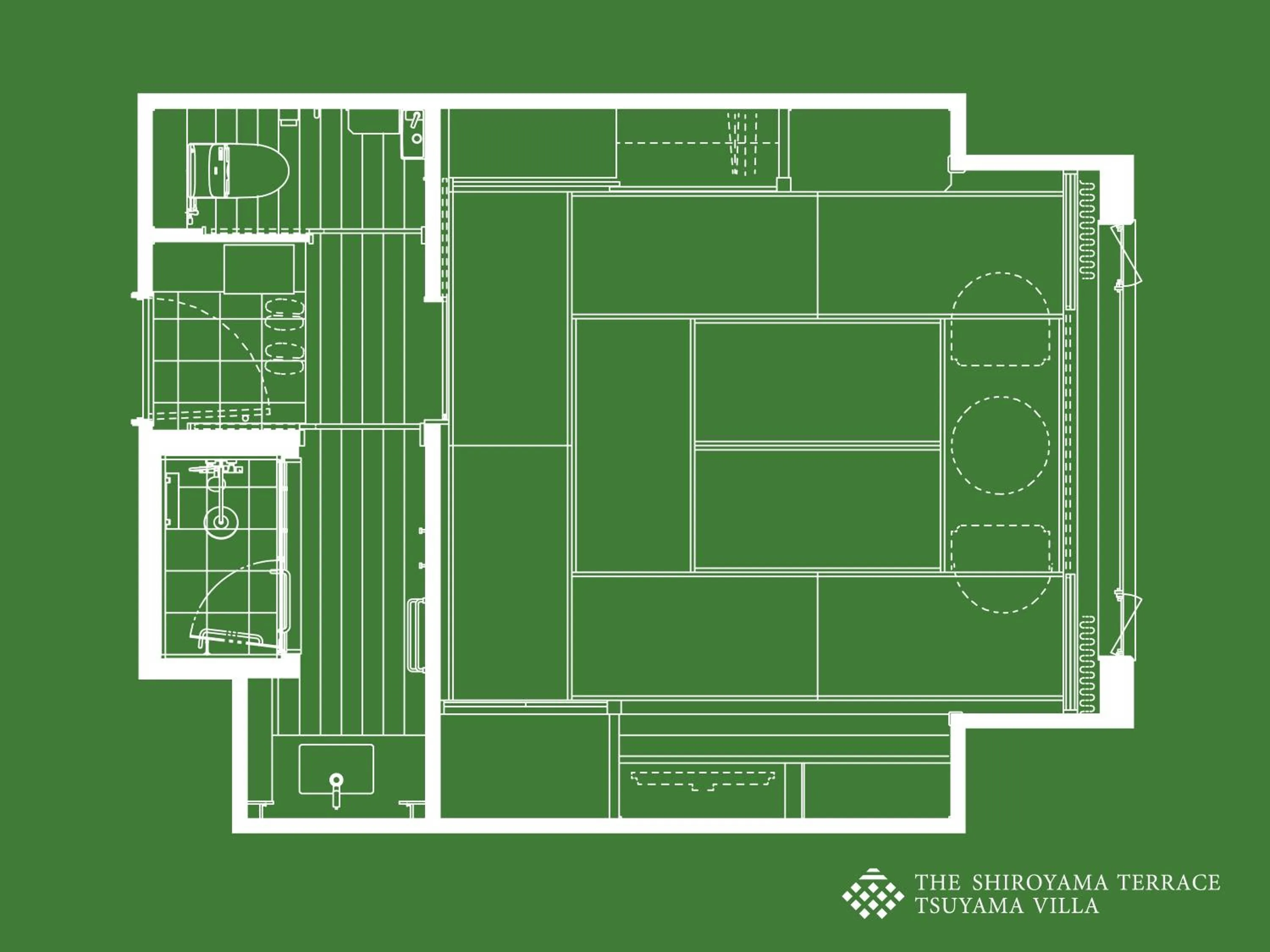 Photo of the whole room in The Shiroyama Terrace Tsuyama Villa