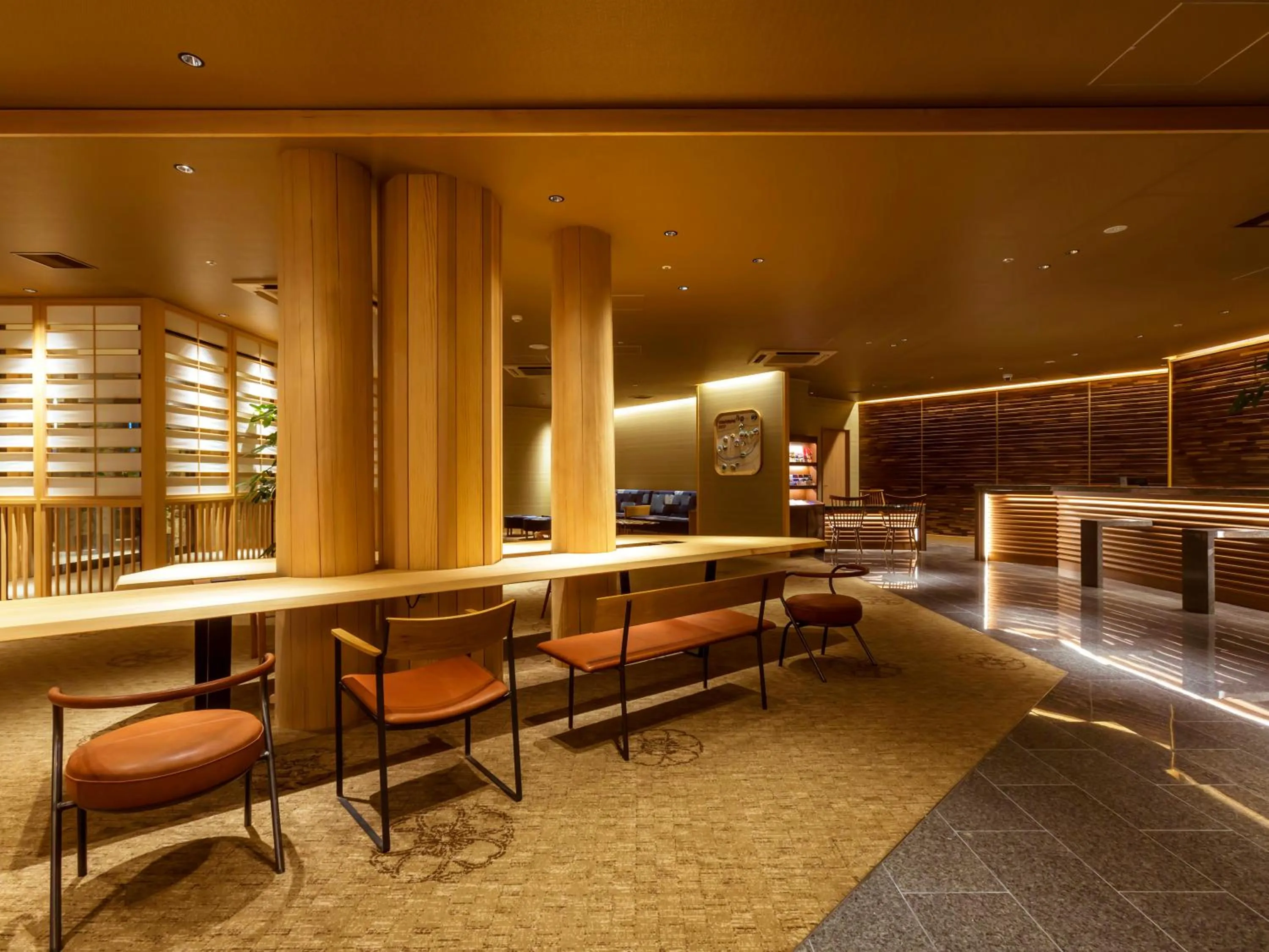 Lobby or reception in The Shiroyama Terrace Tsuyama Villa