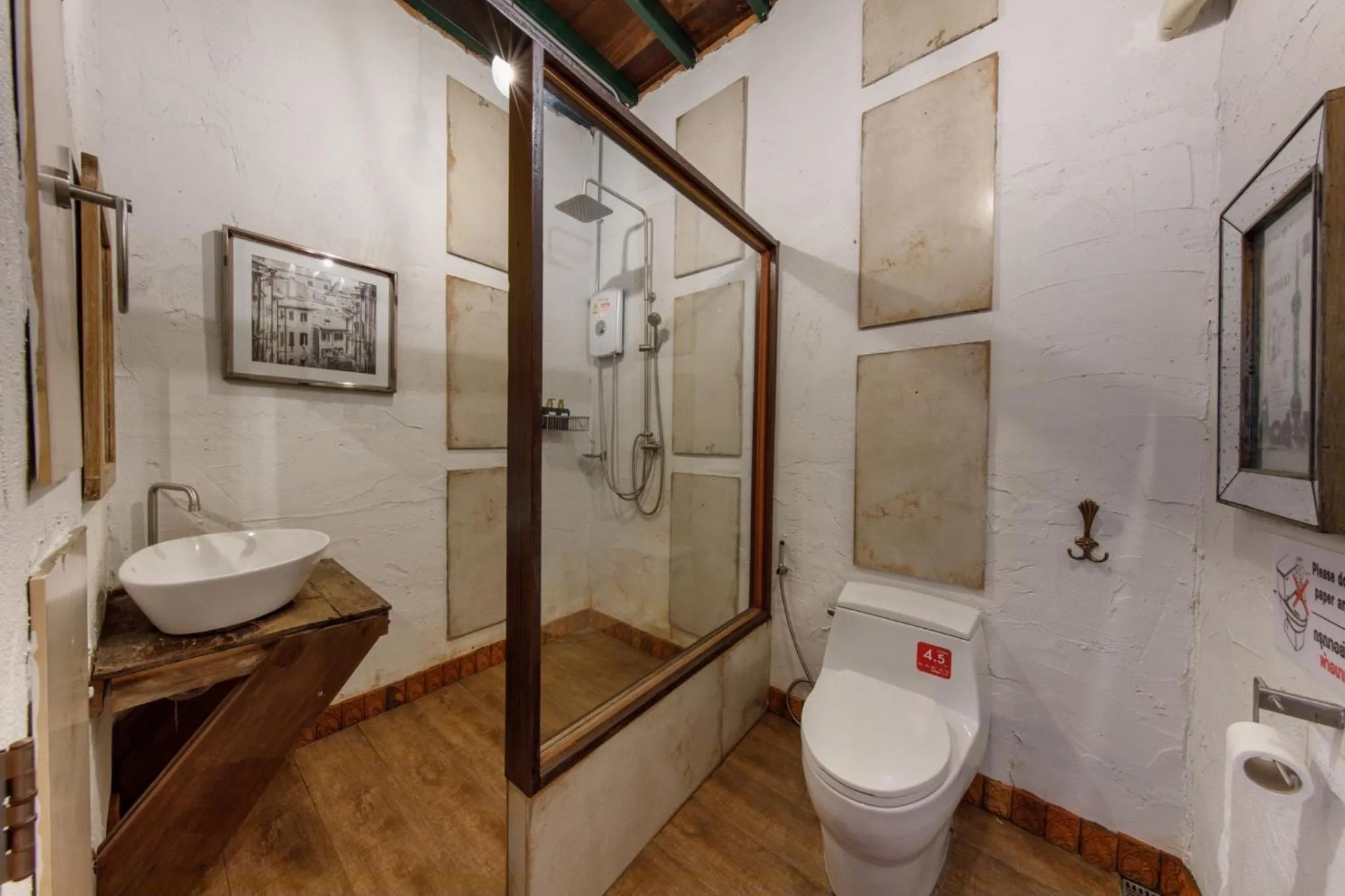 Shower in Voraman Hut