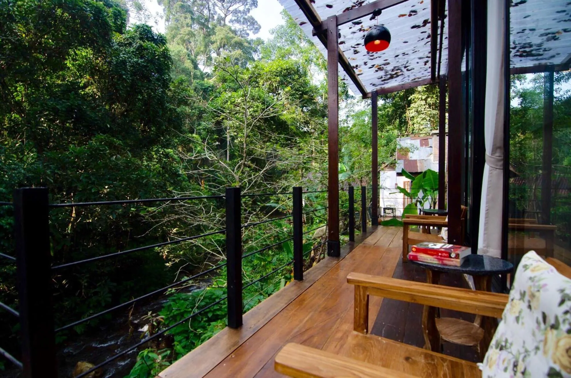 Balcony/Terrace in Voraman Hut