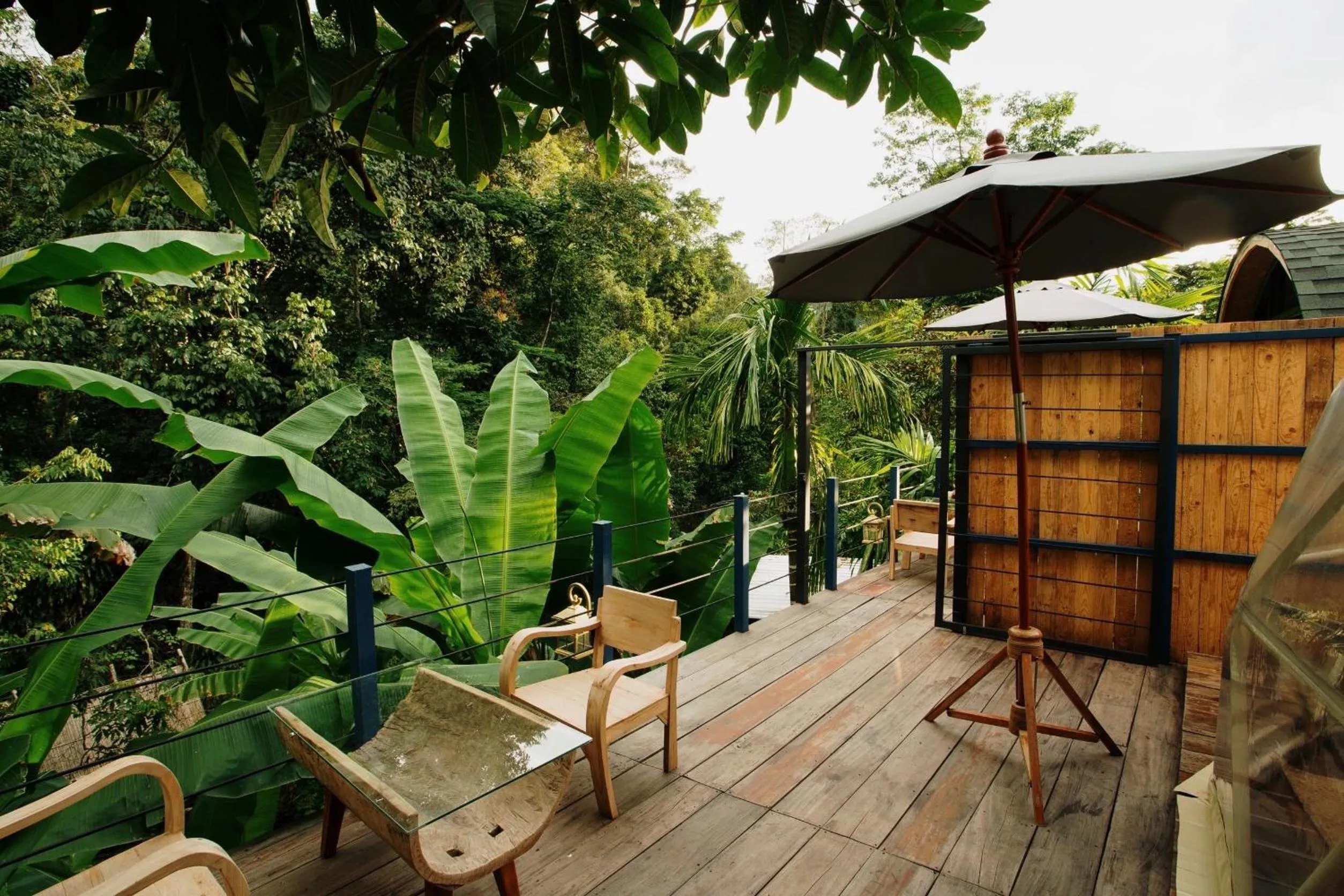 Balcony/Terrace in Voraman Hut