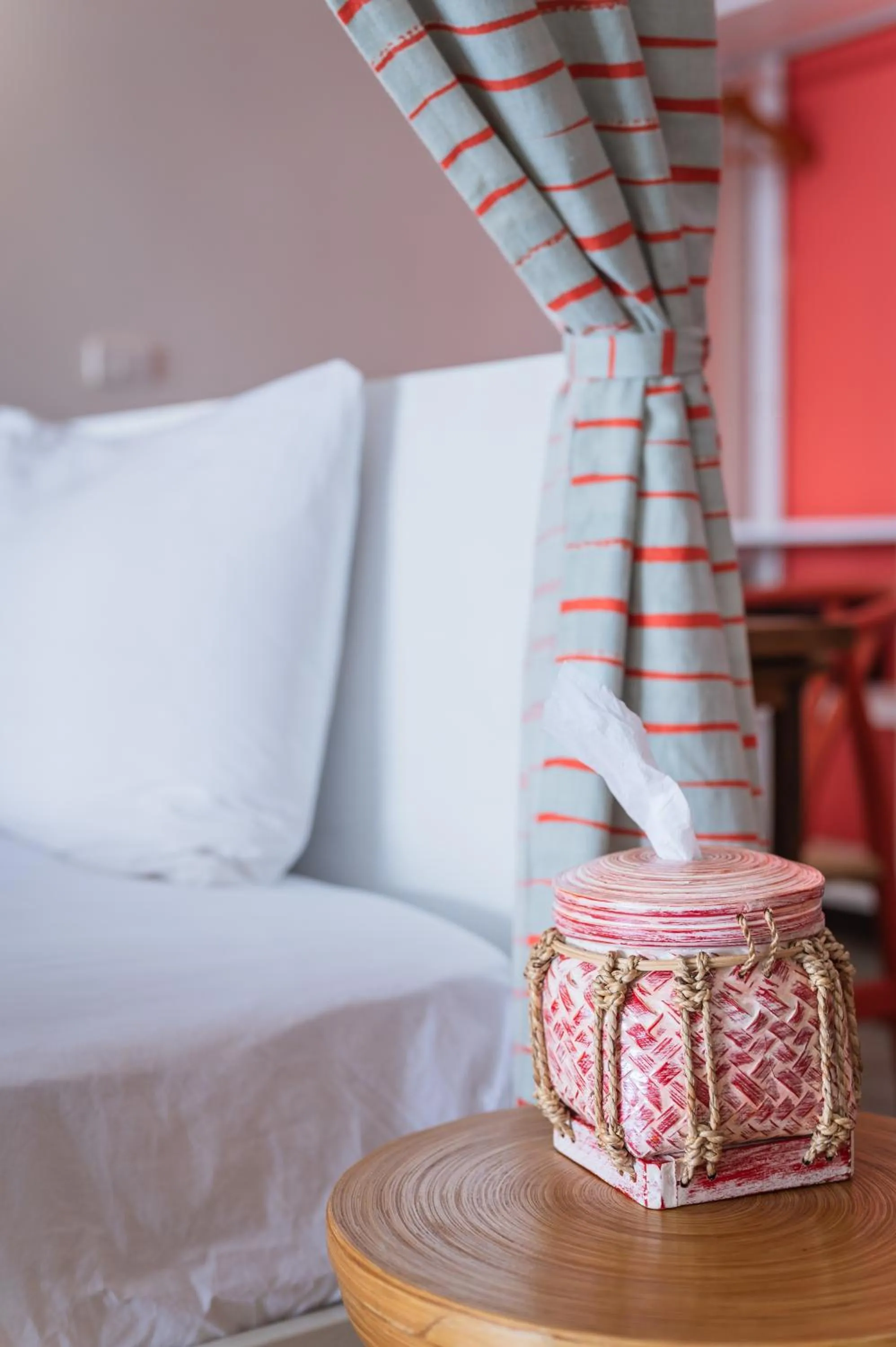 Bed in Baan Jai Dee Beach Front Hotel