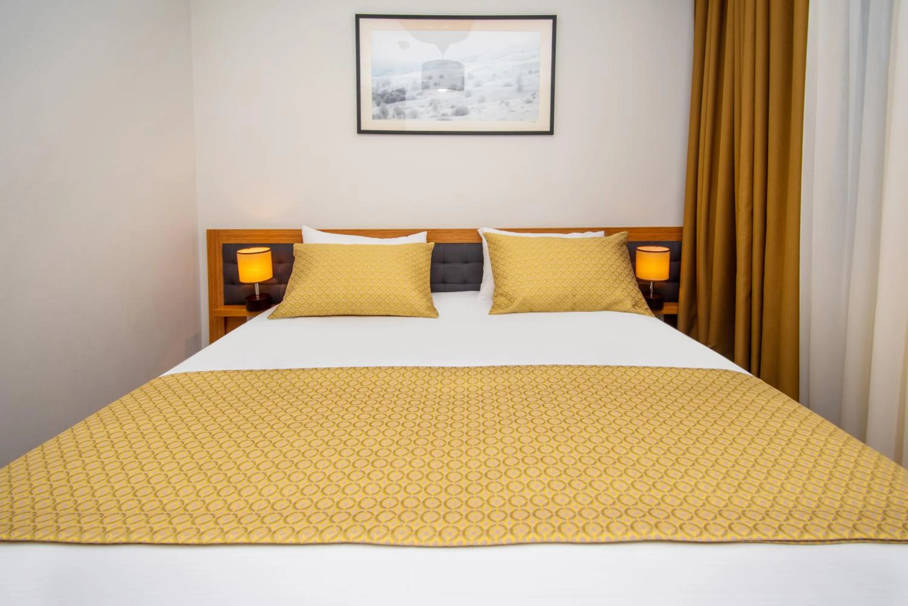 Bed in Orbi Palace Hotel Official