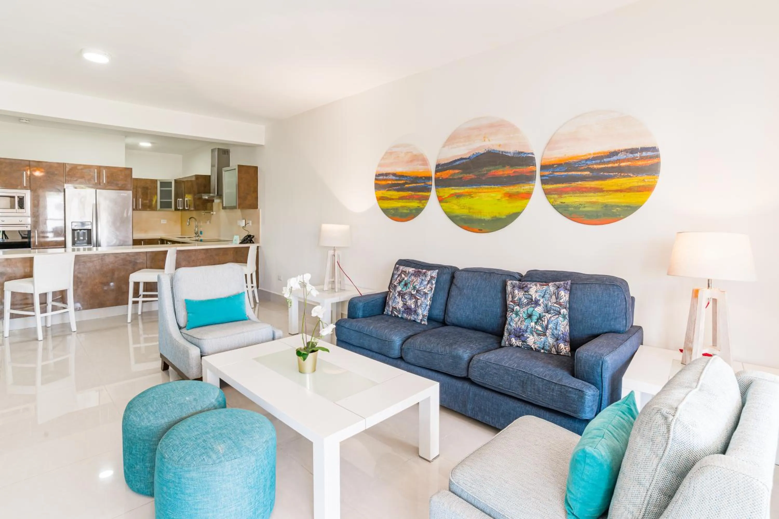 Living room in Bakour Punta Cana Suites