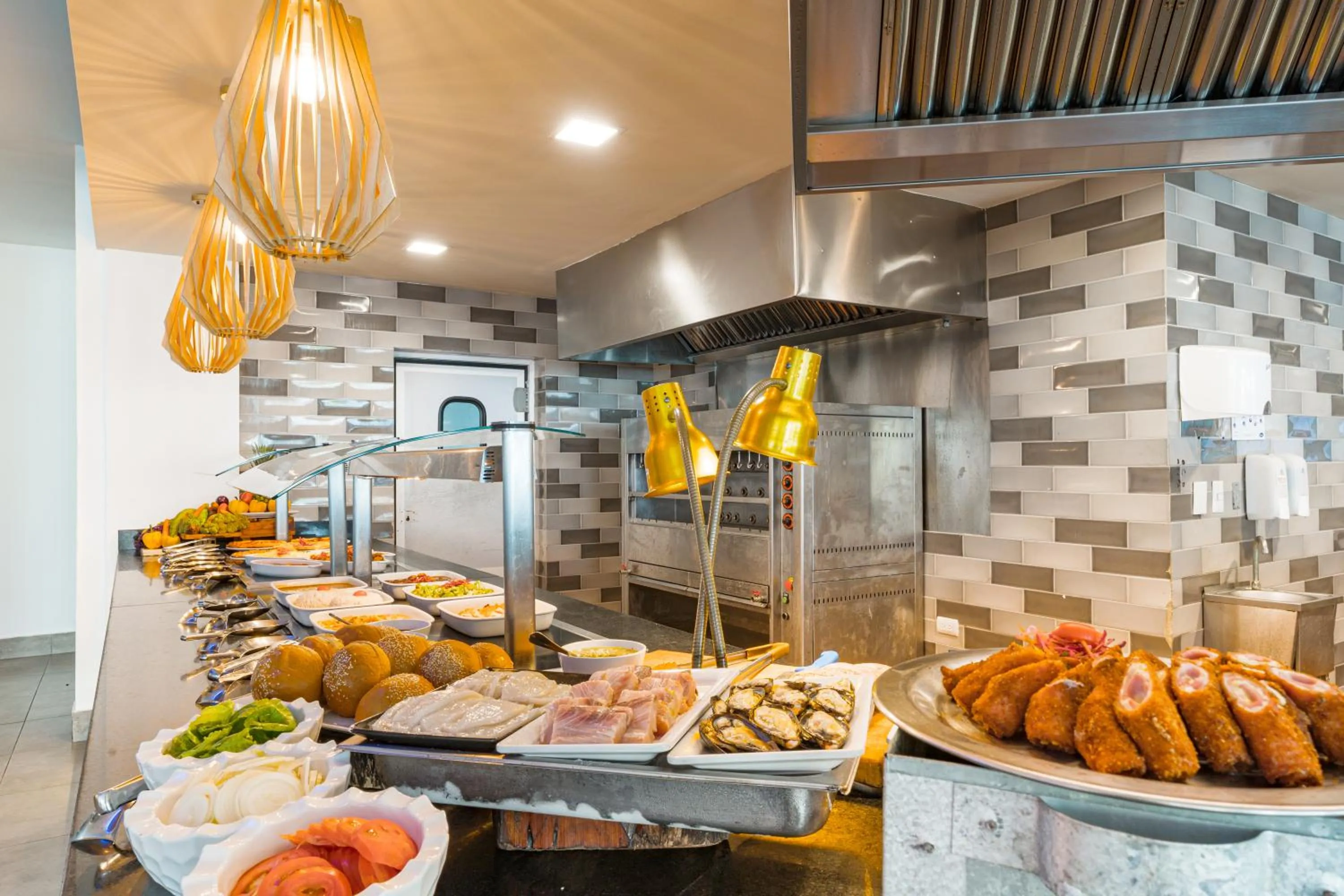 Buffet breakfast in Bakour Punta Cana Suites