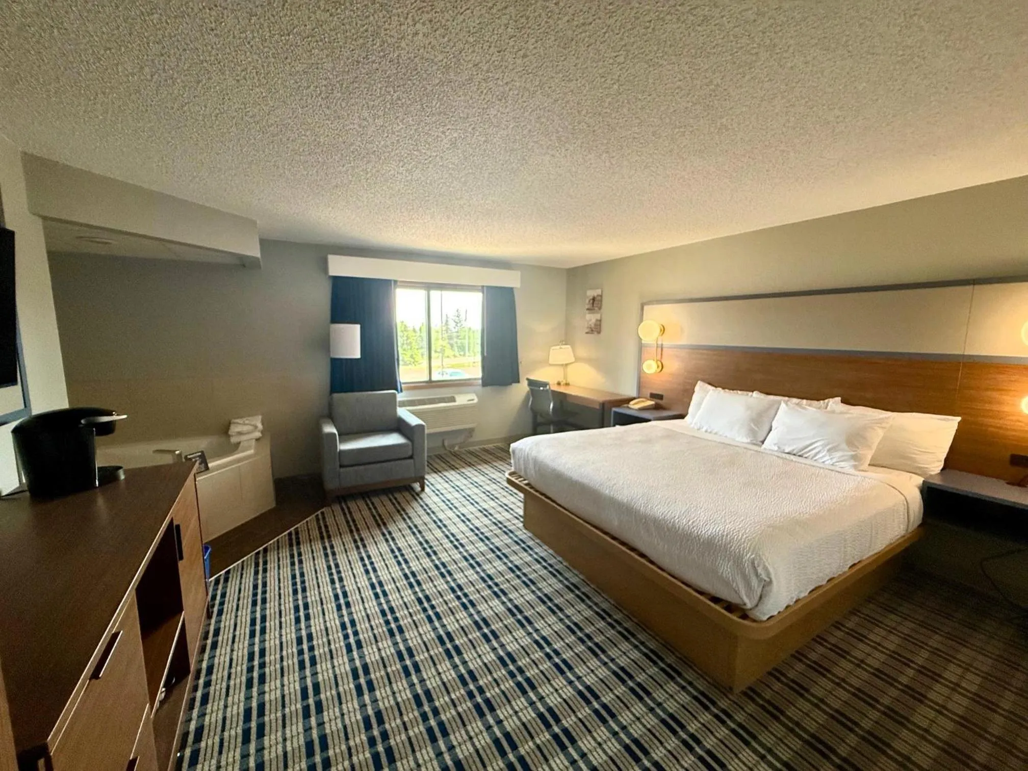 Bed in AmericInn by Wyndham Tofte Near Lake Superior