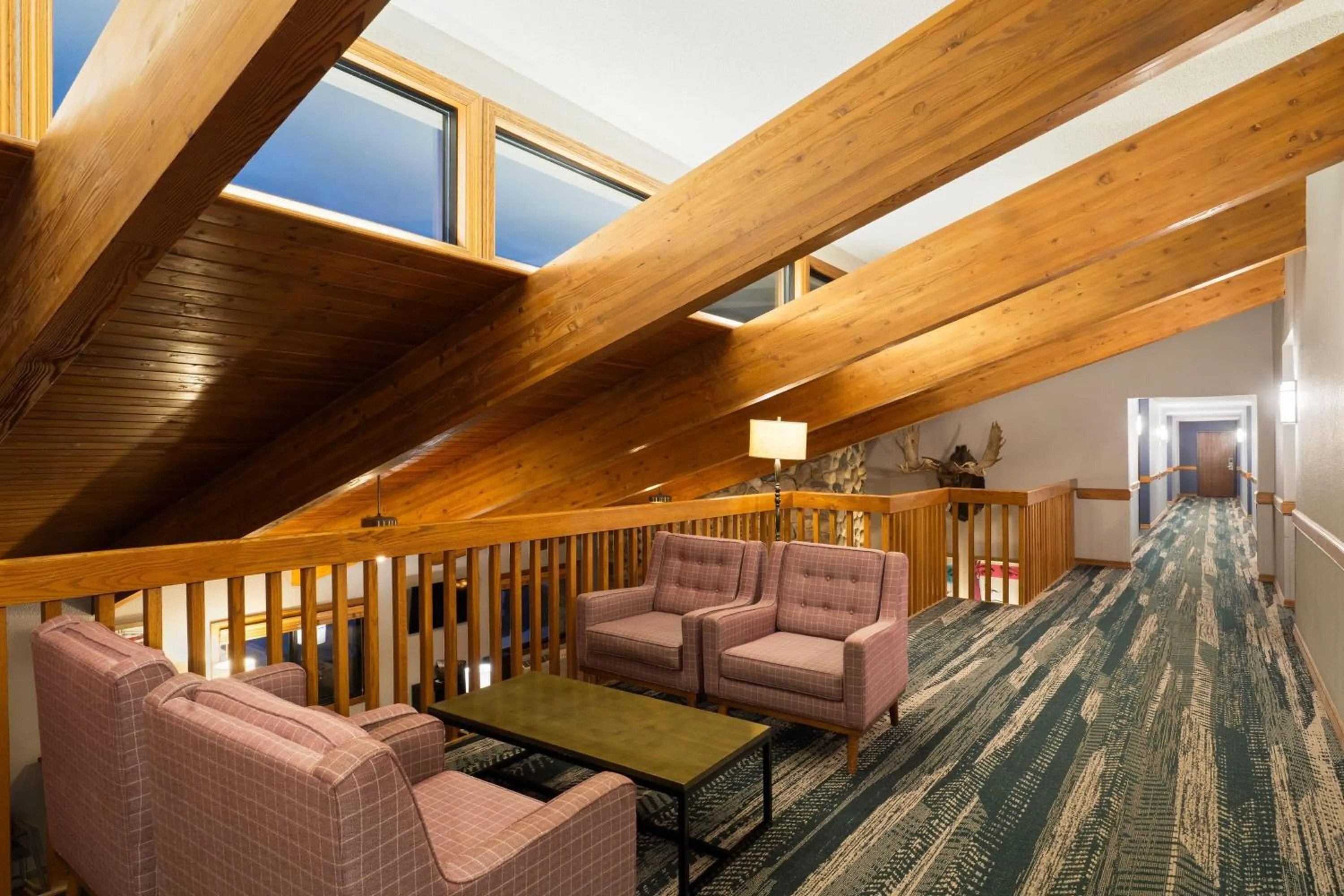 Lobby or reception in AmericInn by Wyndham Tofte Near Lake Superior