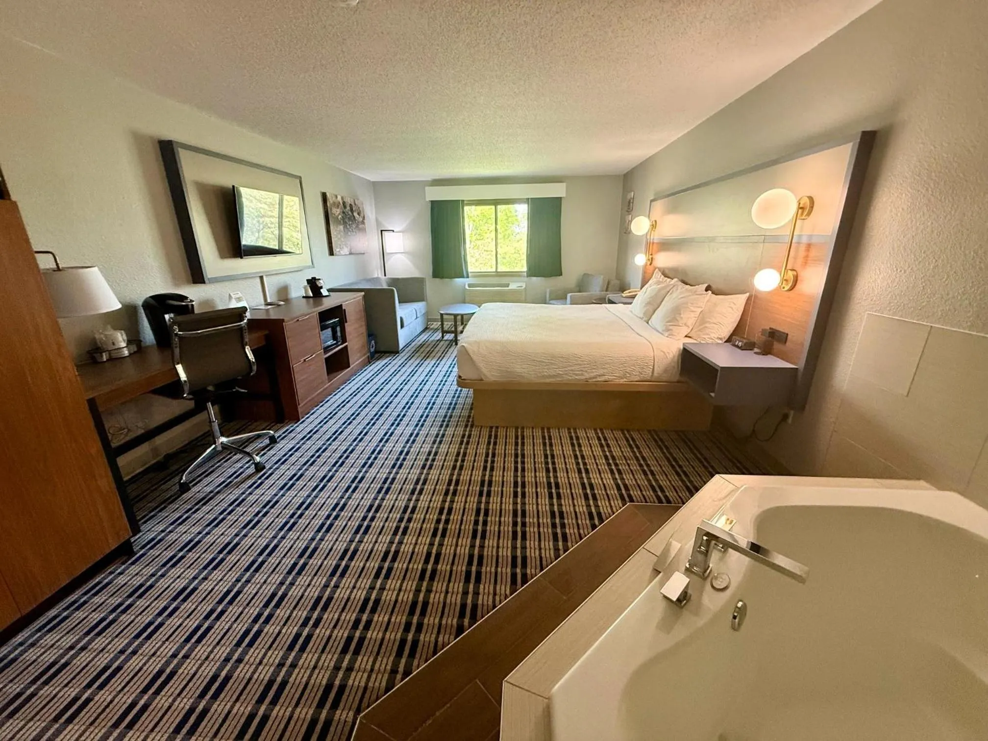 Bed in AmericInn by Wyndham Tofte Near Lake Superior